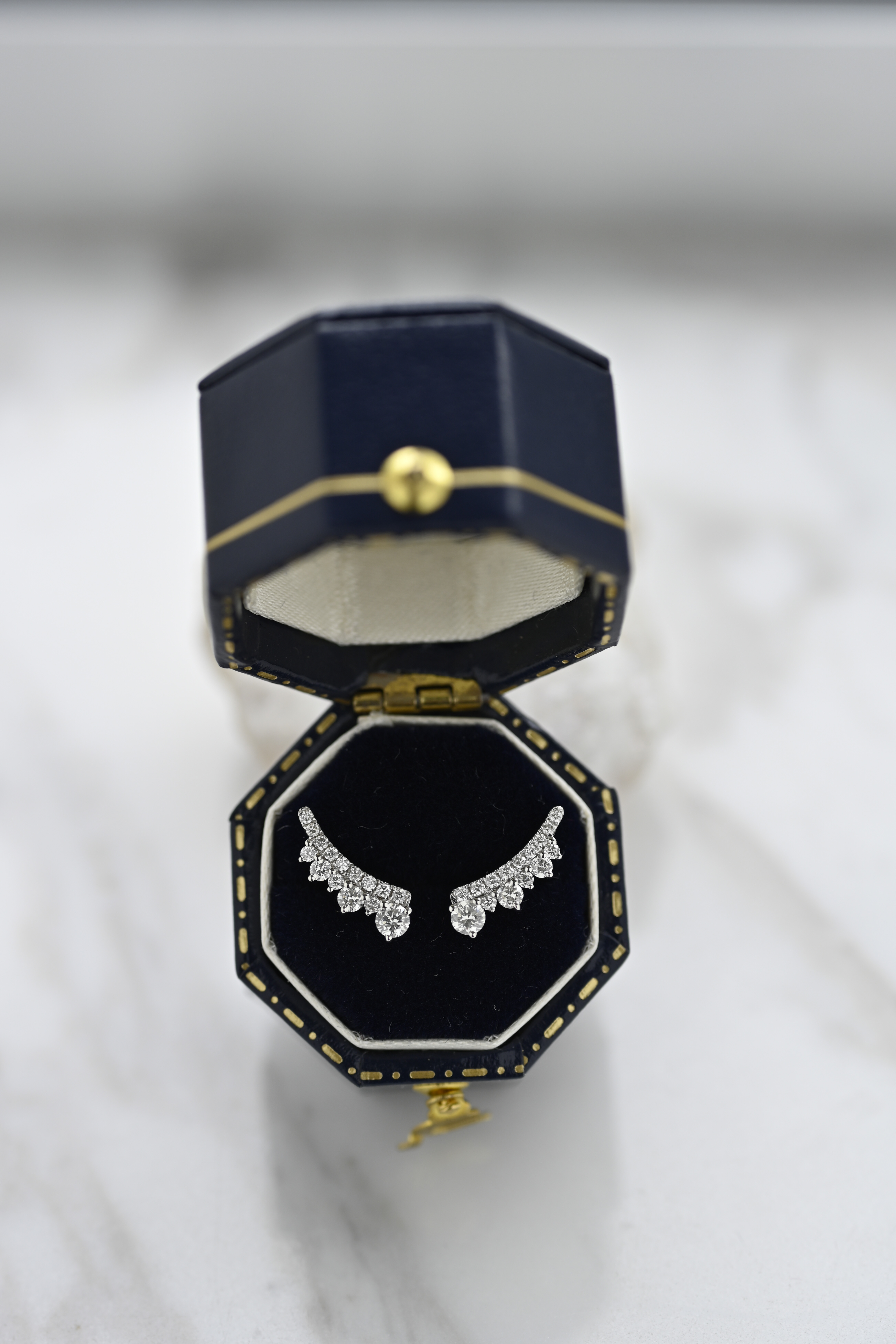 18K Angel Wing Diamond Earring