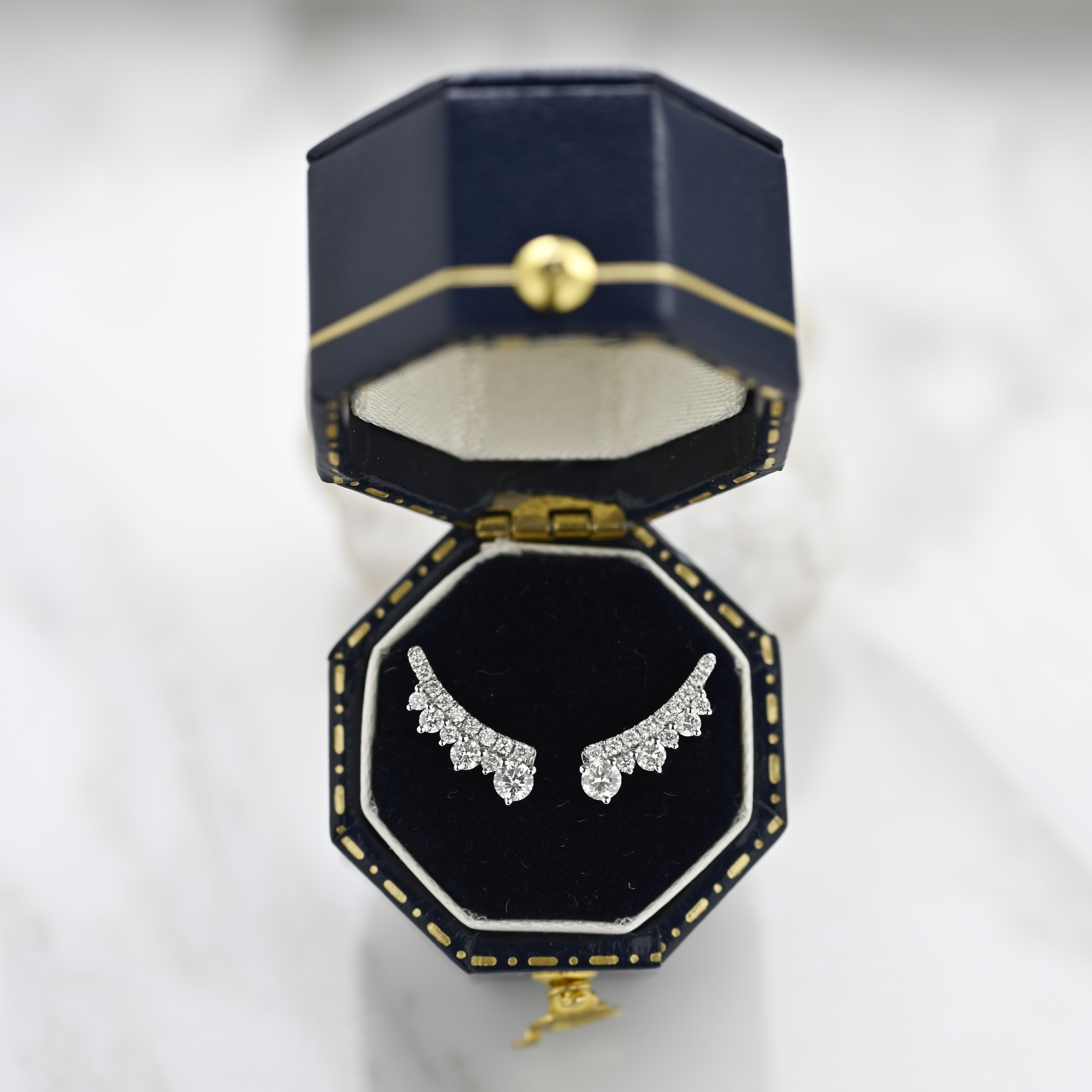 18K Angel Wing Diamond Earring