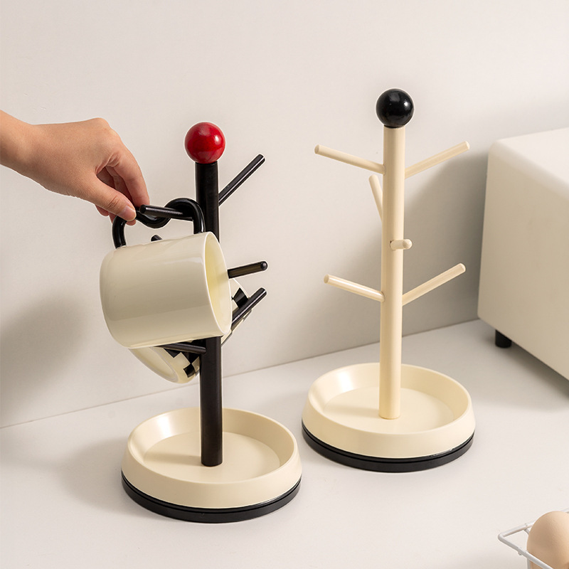 《3595》北歐ins奶油風可旋轉多功能杯架