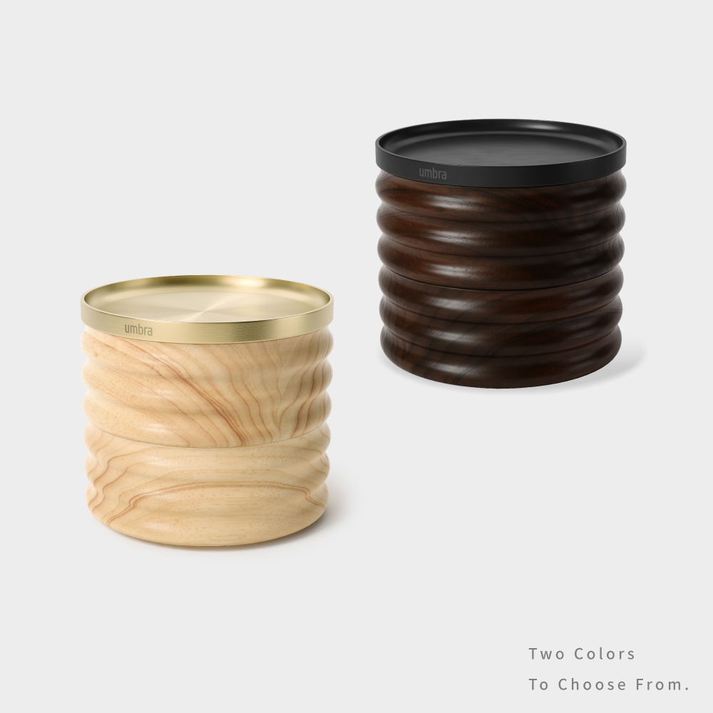 好萩家居|Umbra-Tesora木質飾品盒,金屬材質與木質結合,既富有質感,也帶有天然氣息。