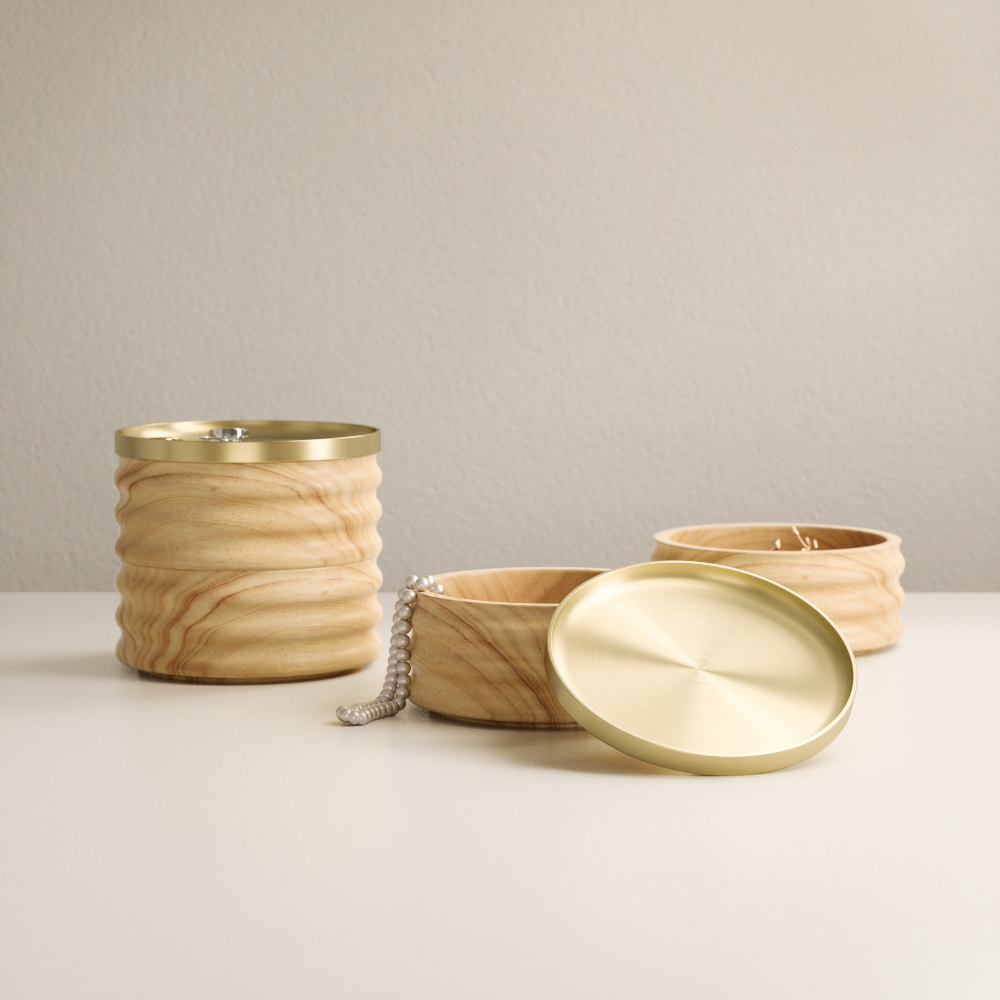 好萩家居|Umbra-Tesora木質飾品盒,原木色,展現大方優雅氛圍。