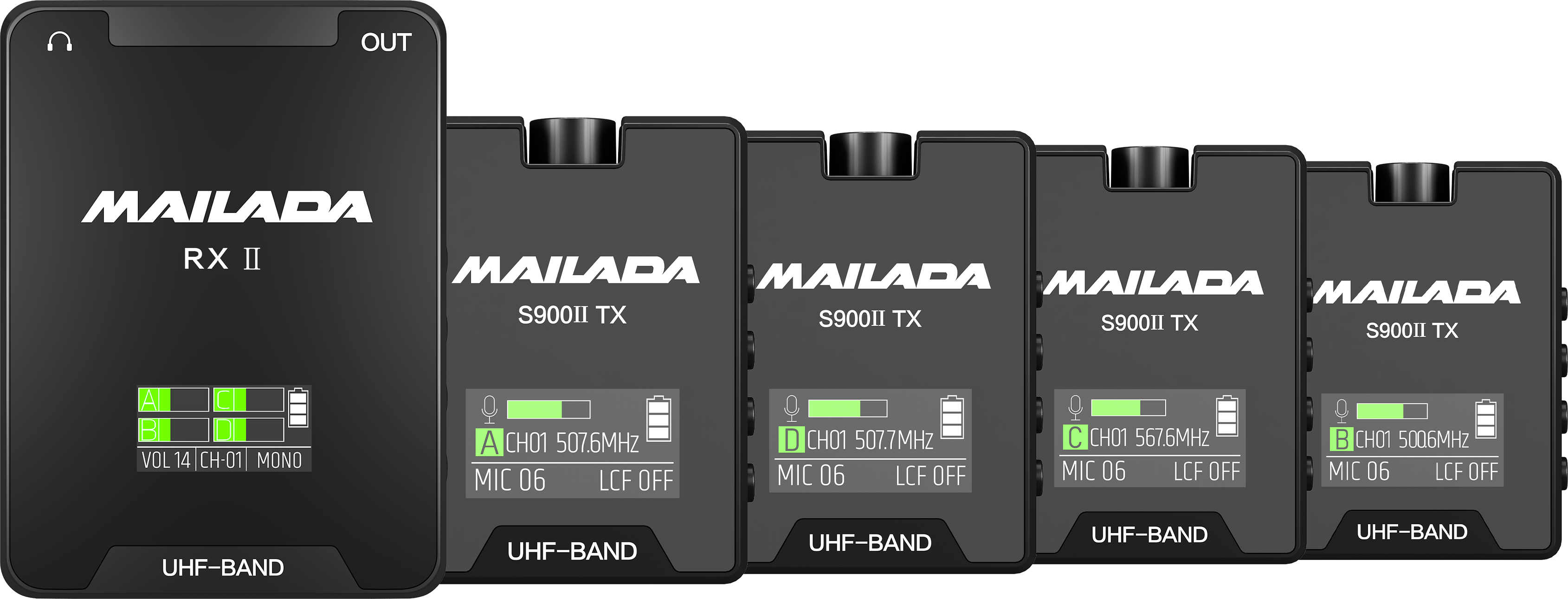 Mailada 麥拉達 S900Q1對4無線麥克風