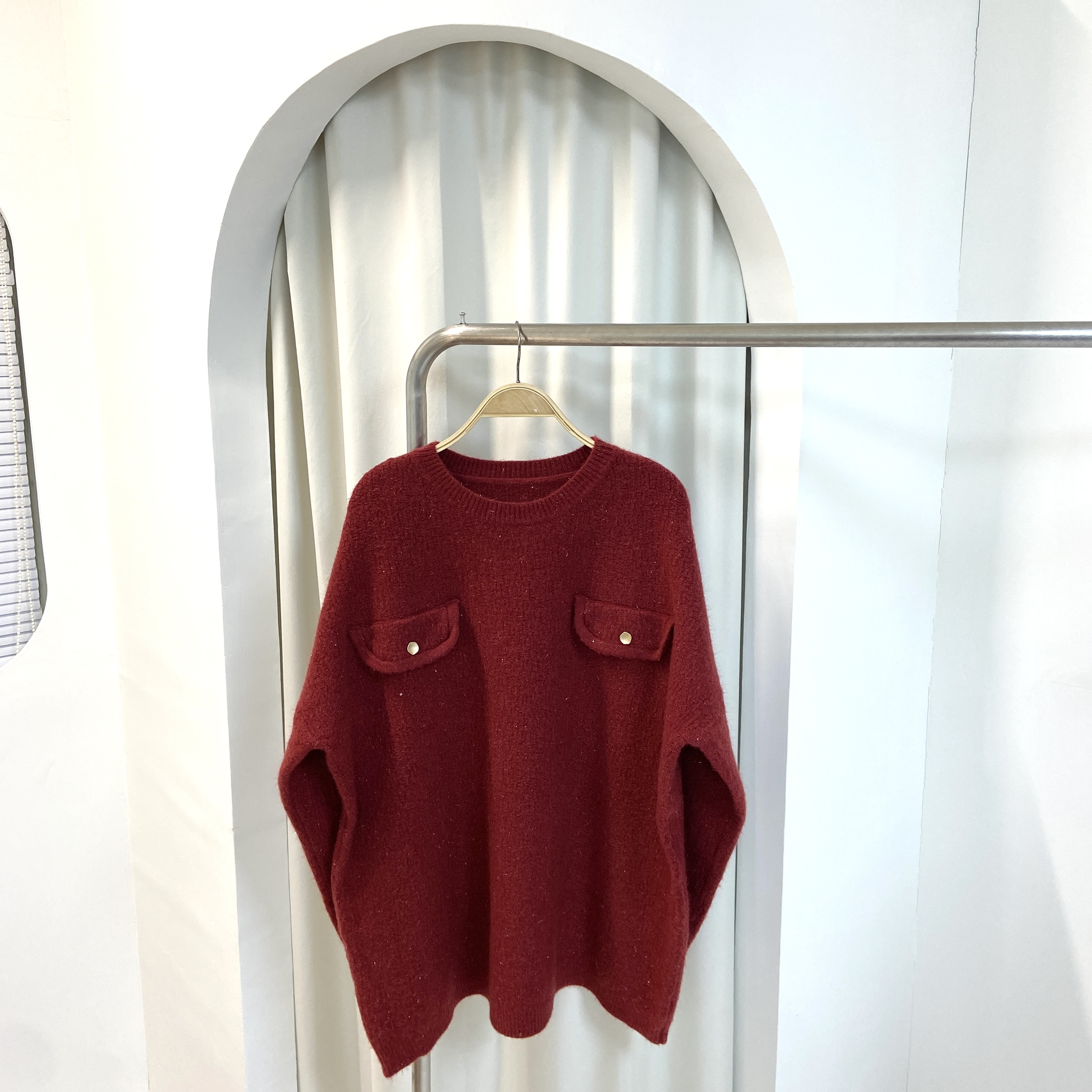 【Hoi2推介】胸假袋混閃毛衣