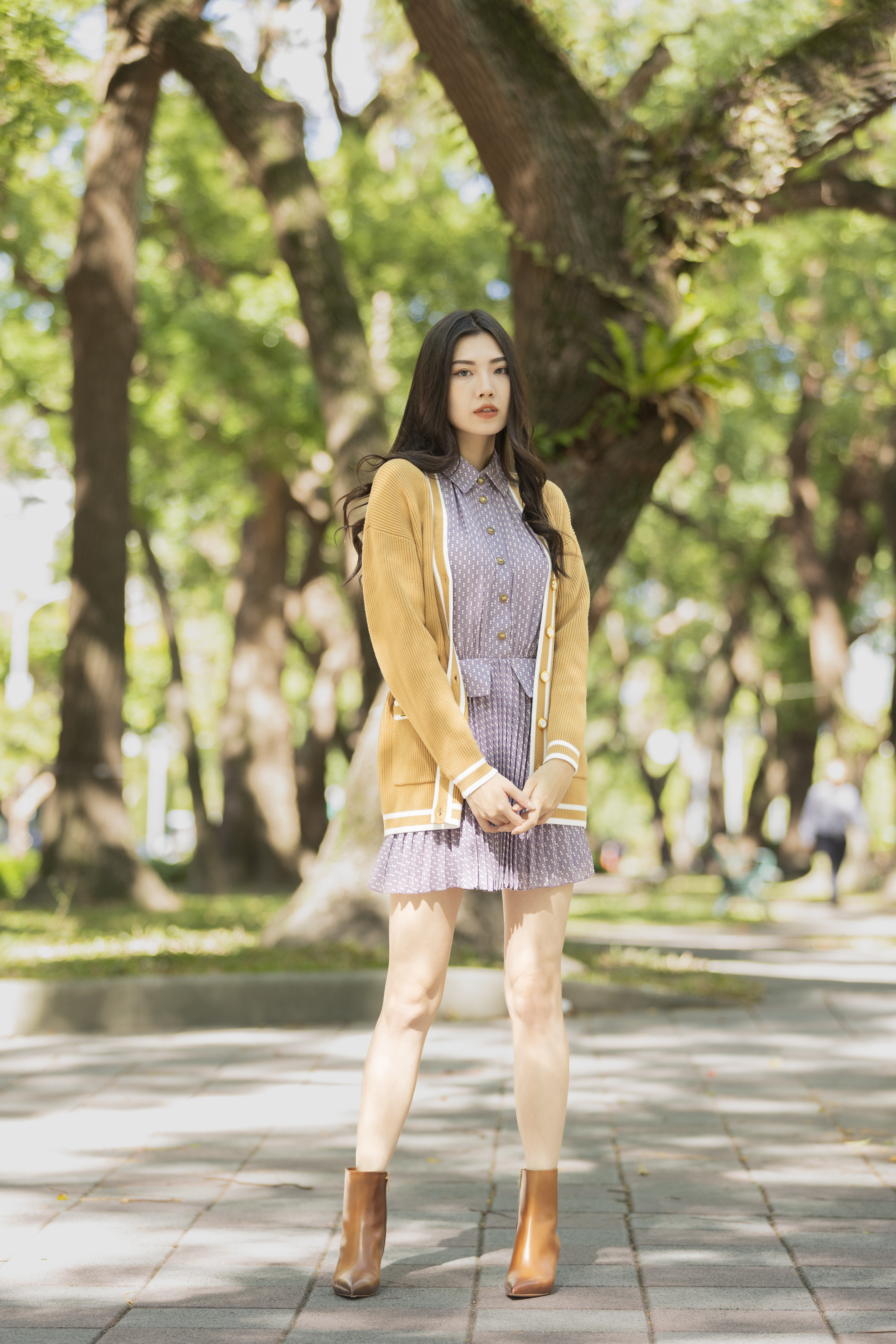 ‍‍Elisabetta Franchi 針織排釦罩衫(駝色)