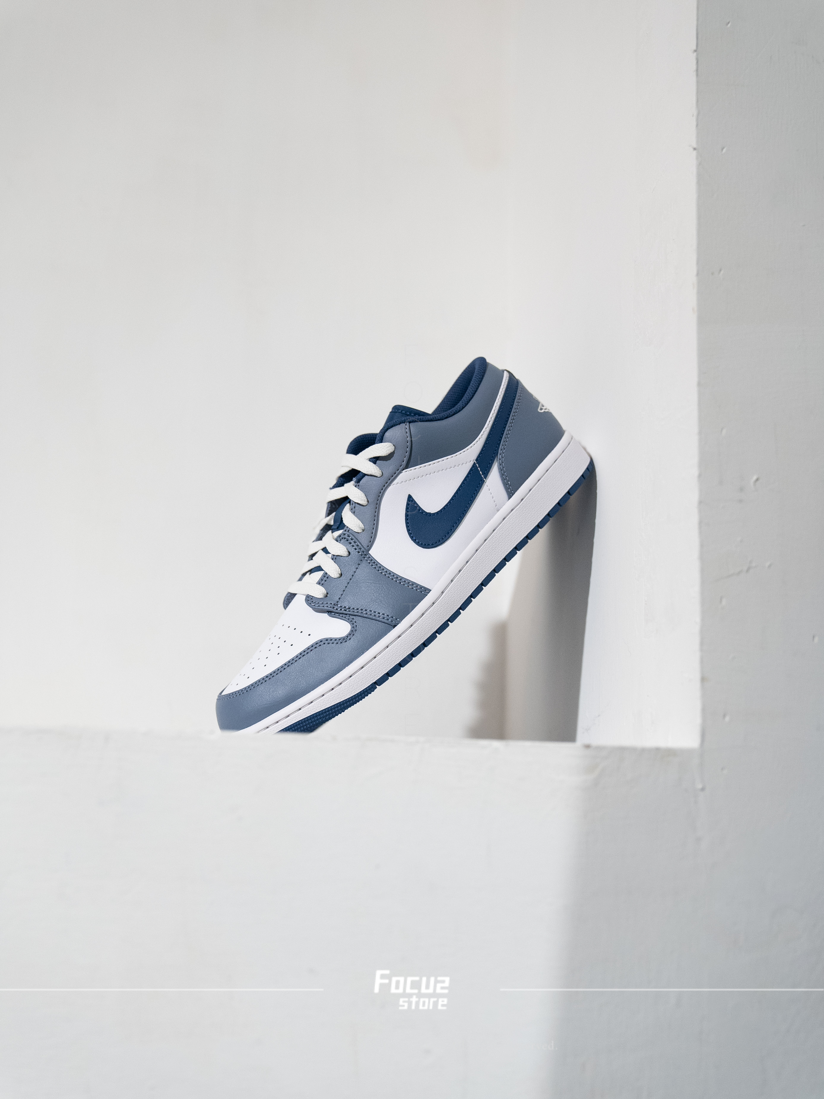 【Focus Store】現貨秒發 Nike Air Jordan 1 Low "Ashen Slate" 霧霾藍 553558-414