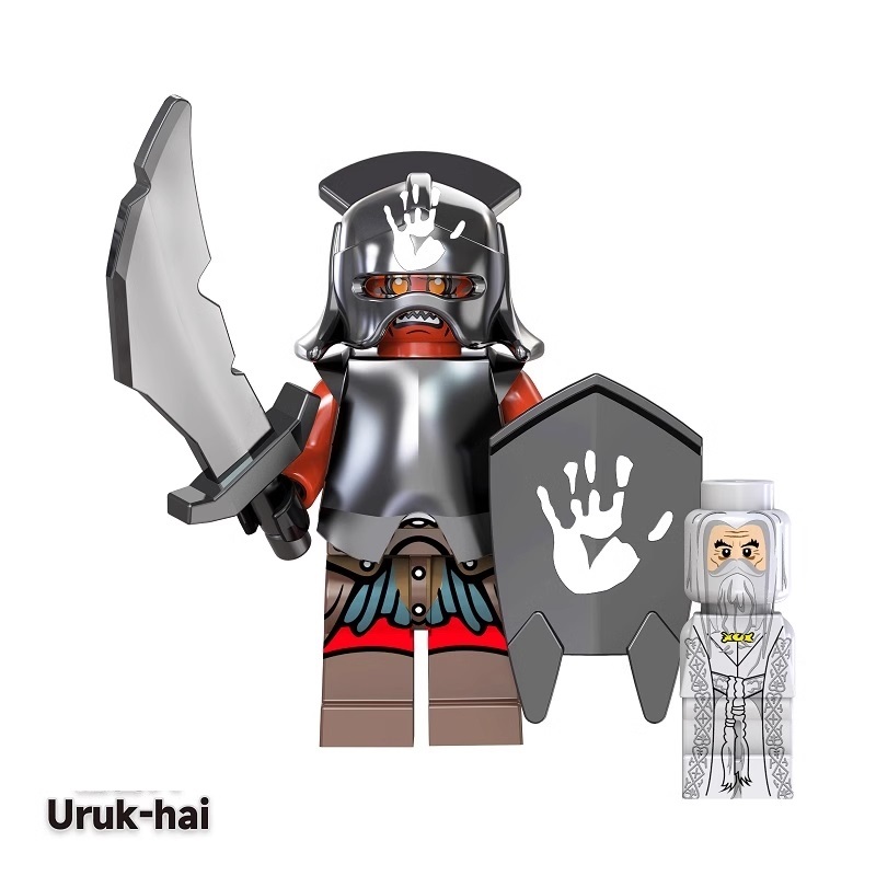 Uruk Hai Lord of the Rings Custom Minifigures Minifigs Fit Lego TV5013