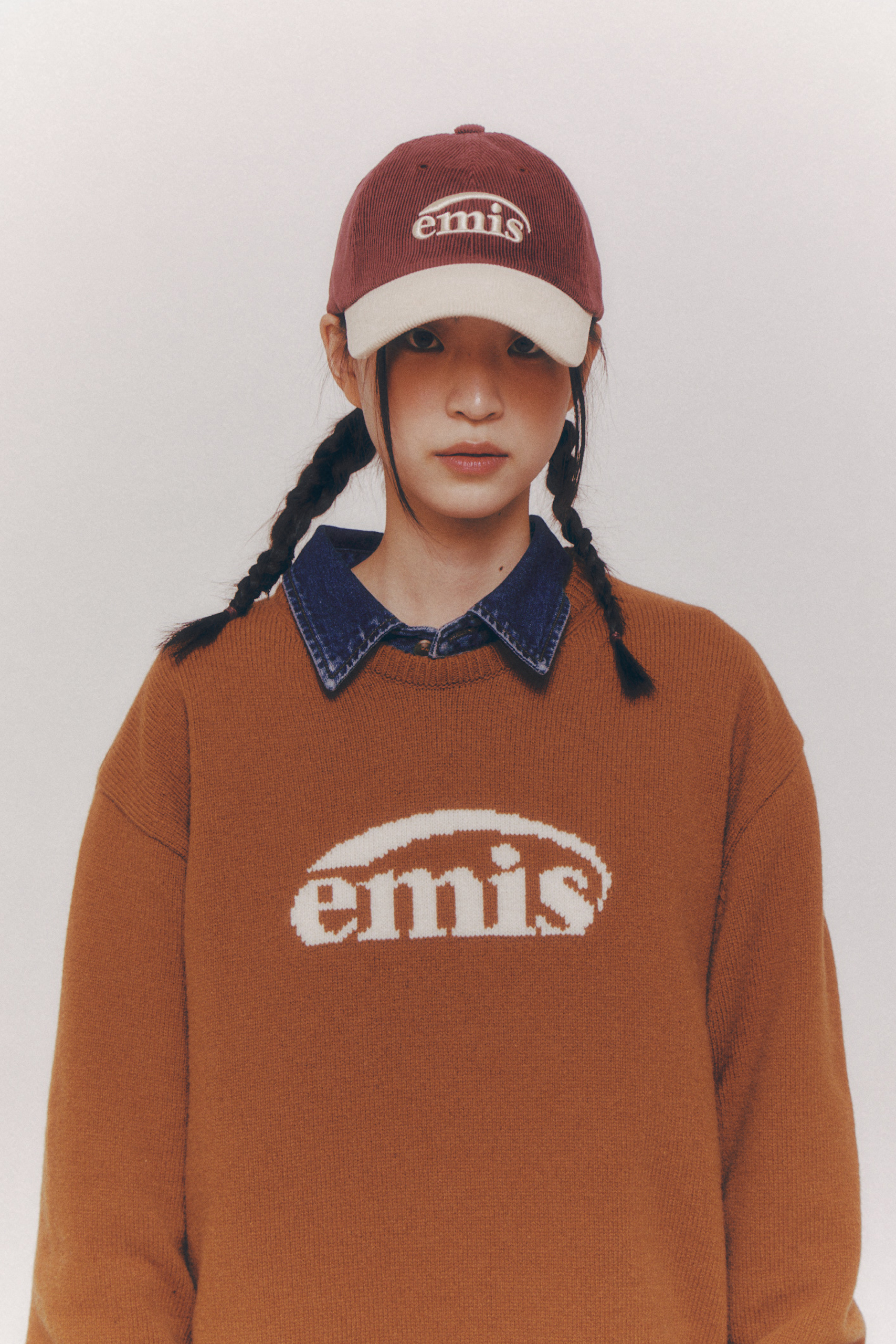 <韓國代購> EMIS CORDUROY TWO-TONE BALL CAP