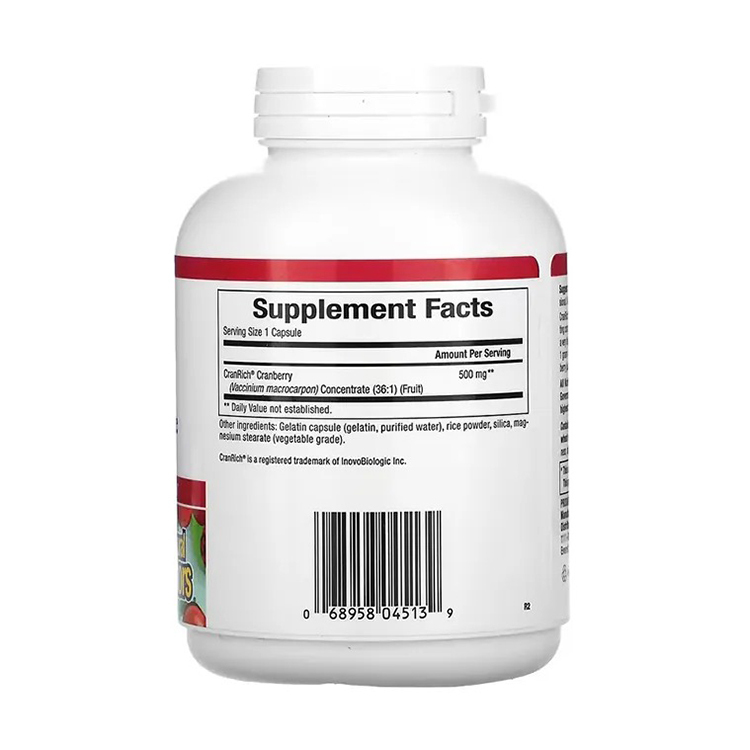 Natural Factors, CranRich, Super Strength, Cranberry Concentrate, 500 mg, 180 Capsules