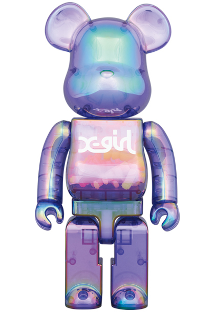 その他 X-girl - X-girl BE@RBRICK 100% &amp; 400% BE@RBRICK X-girl CLEAR PURPLE 100％ & 400％ – Designstoresyd