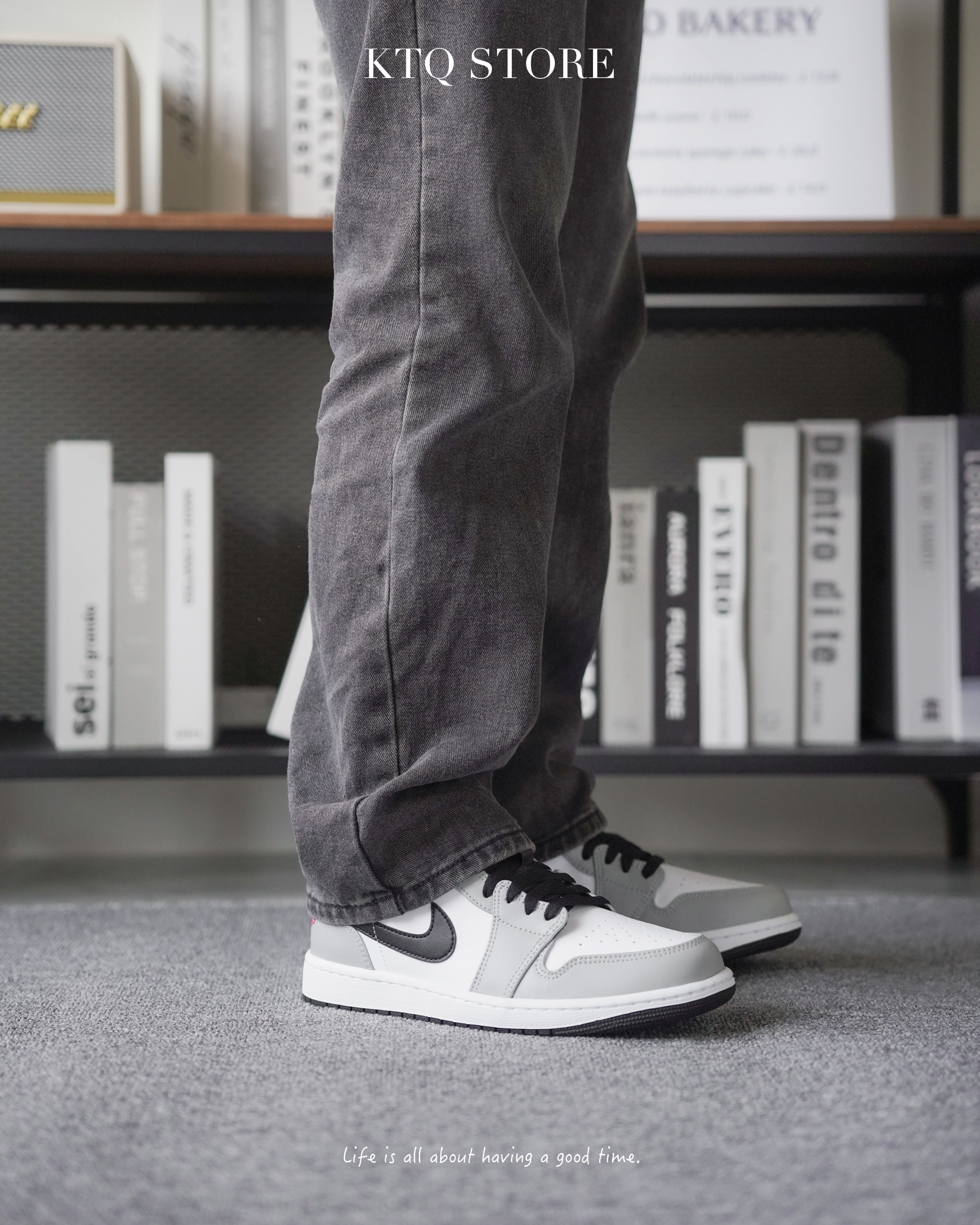 KTQ STORE ‧ Air Jordan 1 Low "Light Smoke Grey" 灰白 553558-030