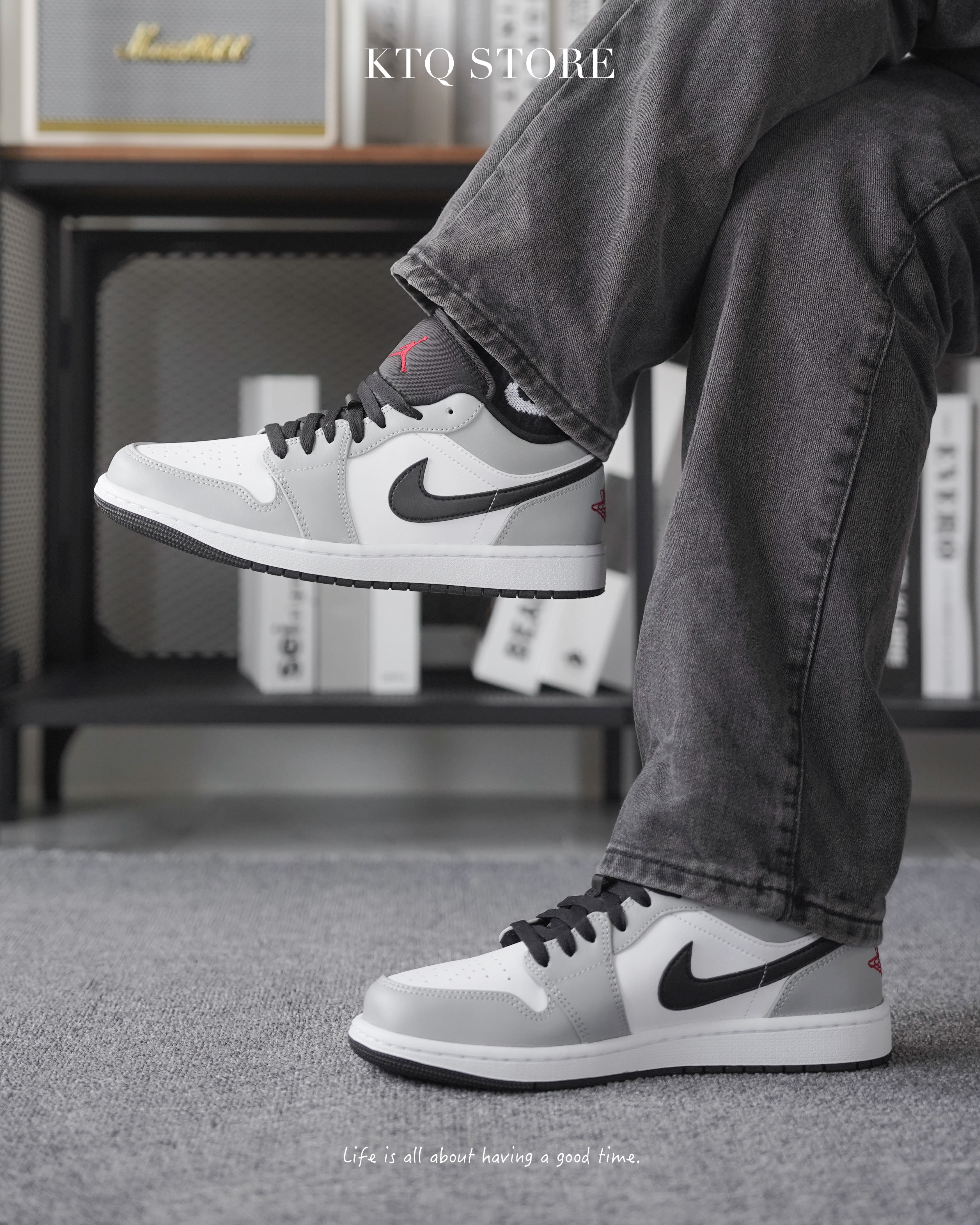 KTQ STORE ‧ Air Jordan 1 Low "Light Smoke Grey" 灰白 553558-030