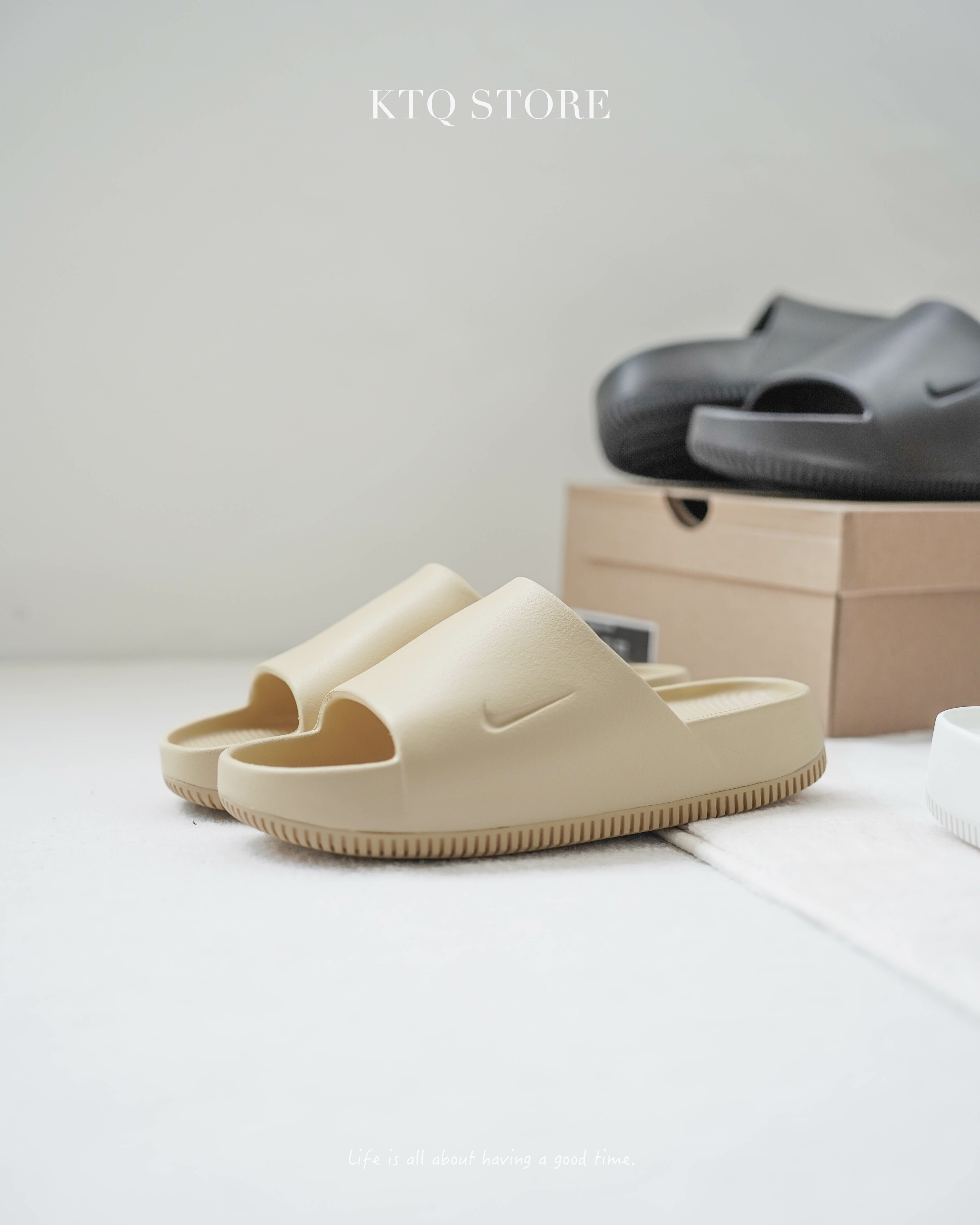 KTQ STORE ‧ Nike Calm Slide 奶茶 DX4816-200