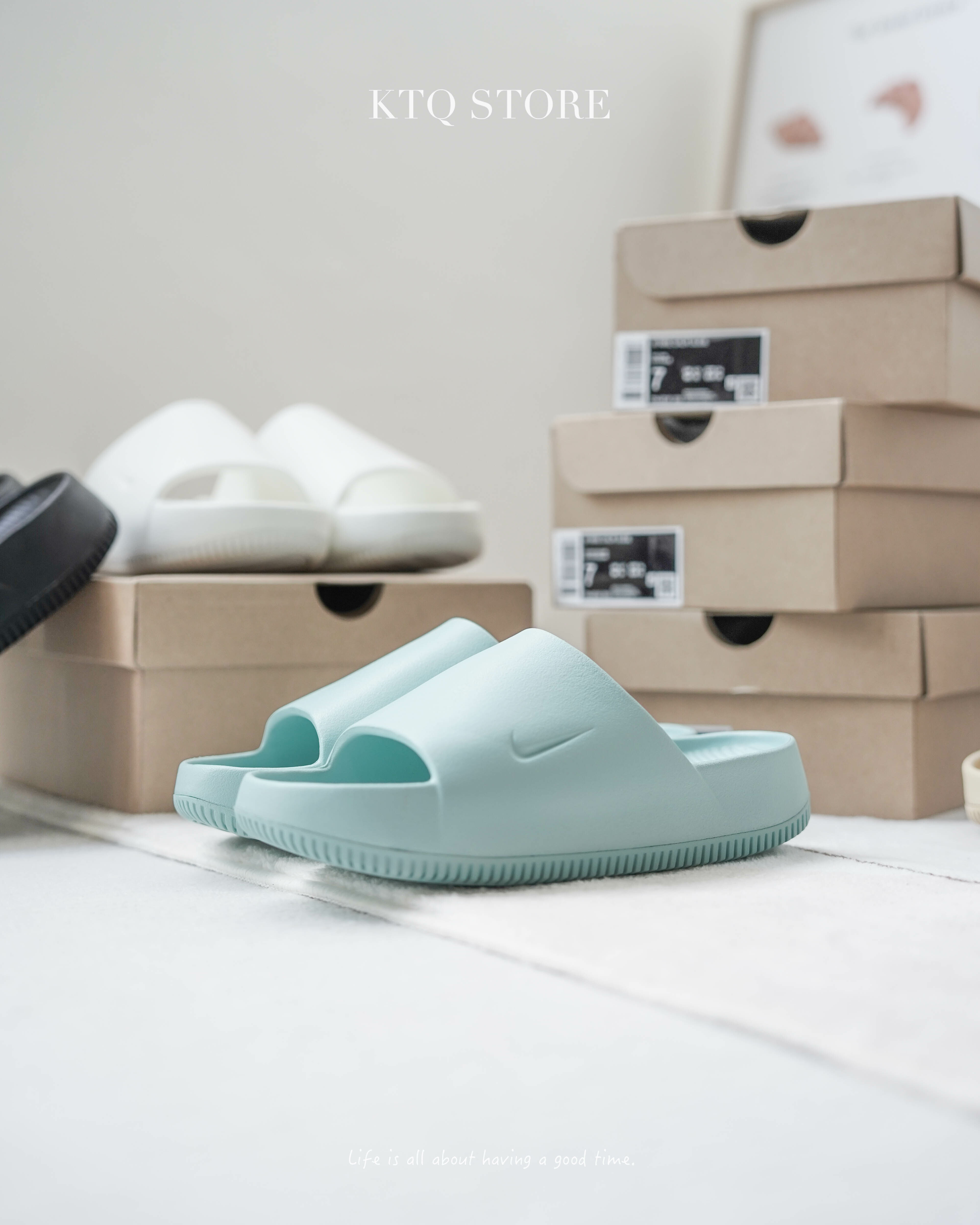KTQ STORE ‧ Nike Calm Slide 湖水藍 DX4816-300