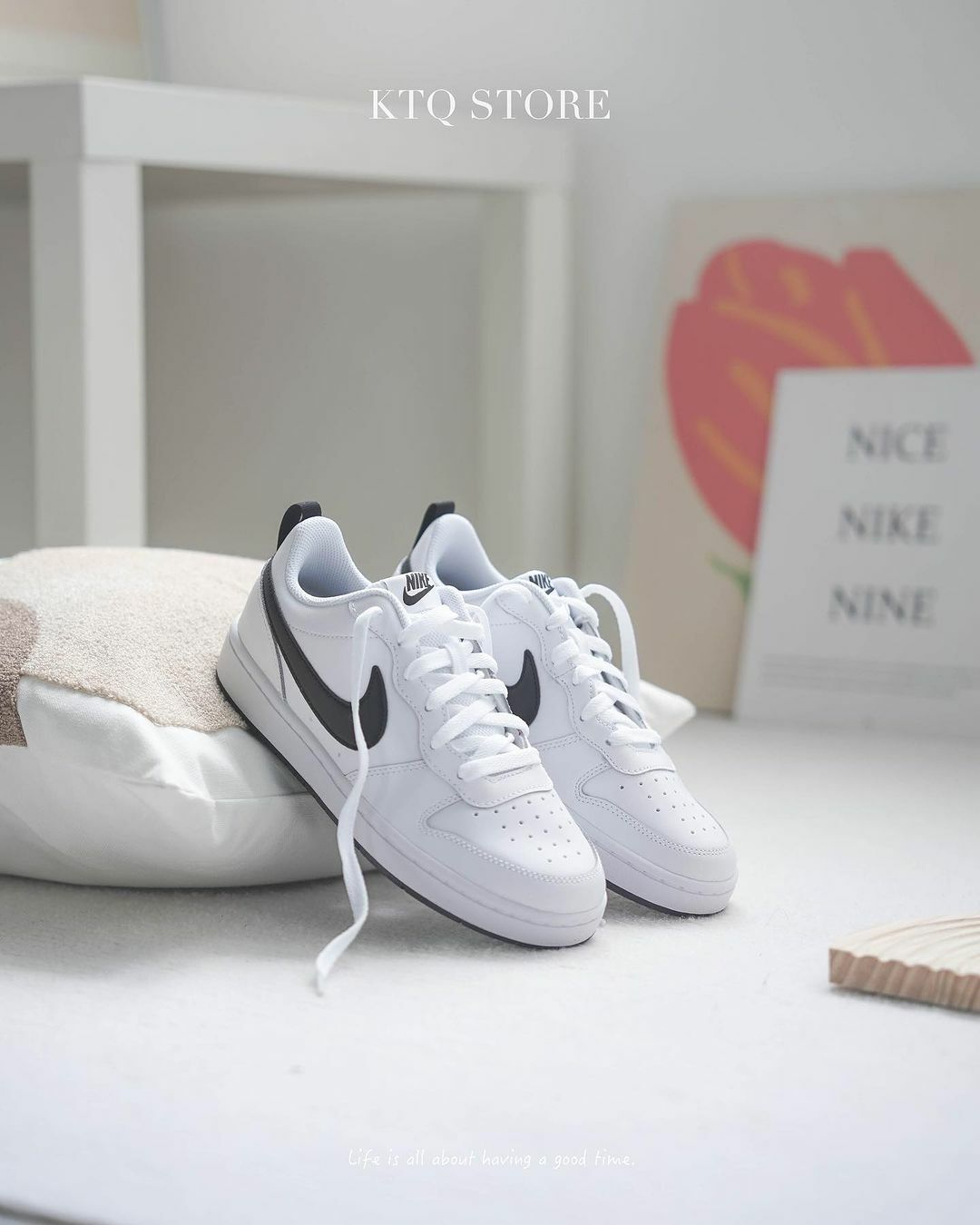 KTQ STORE ‧ Nike Court Borough Low 2 GS "Black & White" 白黑 熊貓 BQ5448-104