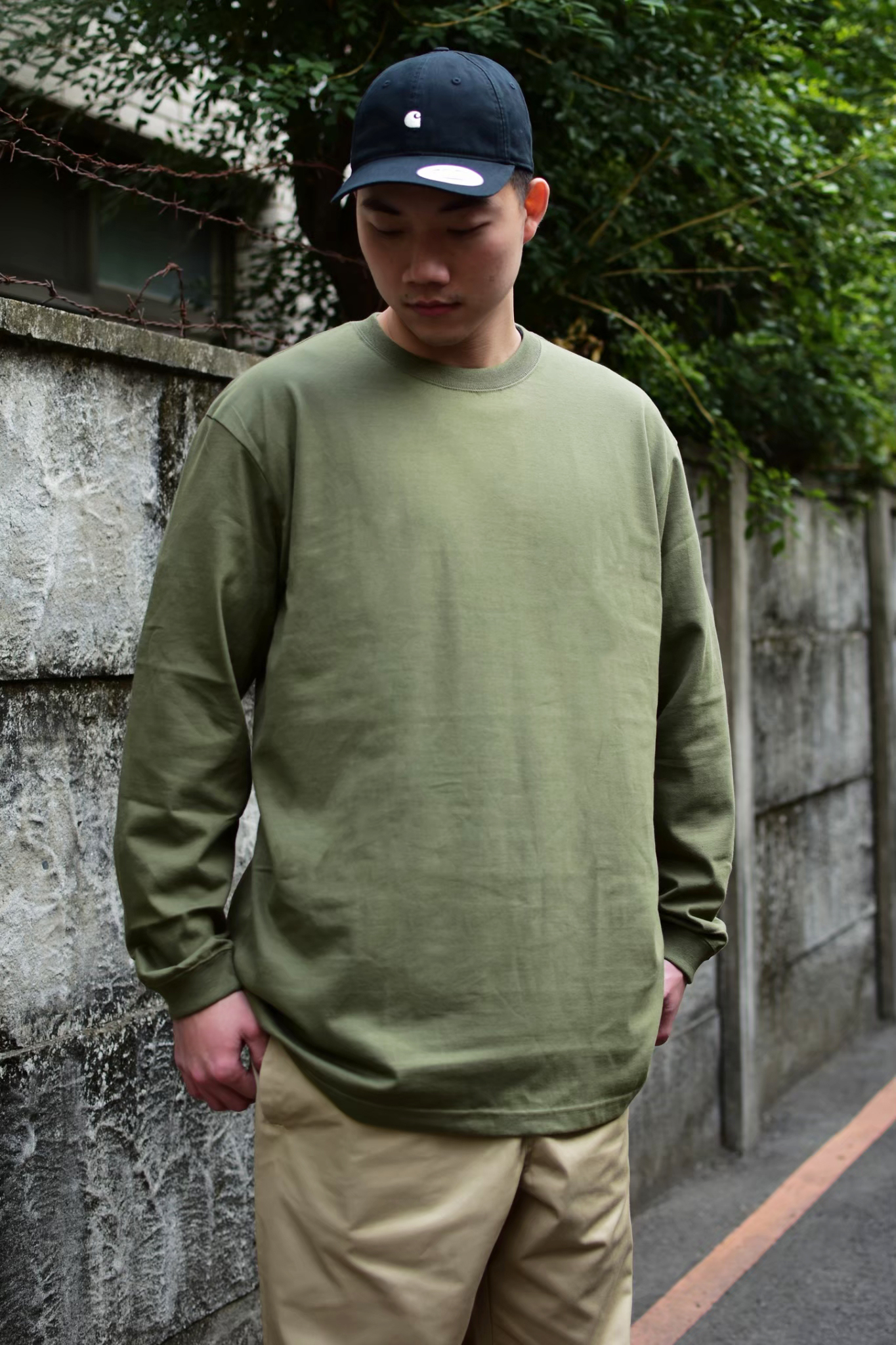 ☆ETW☆【EASY TO WEAR】 UNITED ATHLE 日本 UA 5011-01 5.6oz 羅紋 素面 薄長袖 長袖T