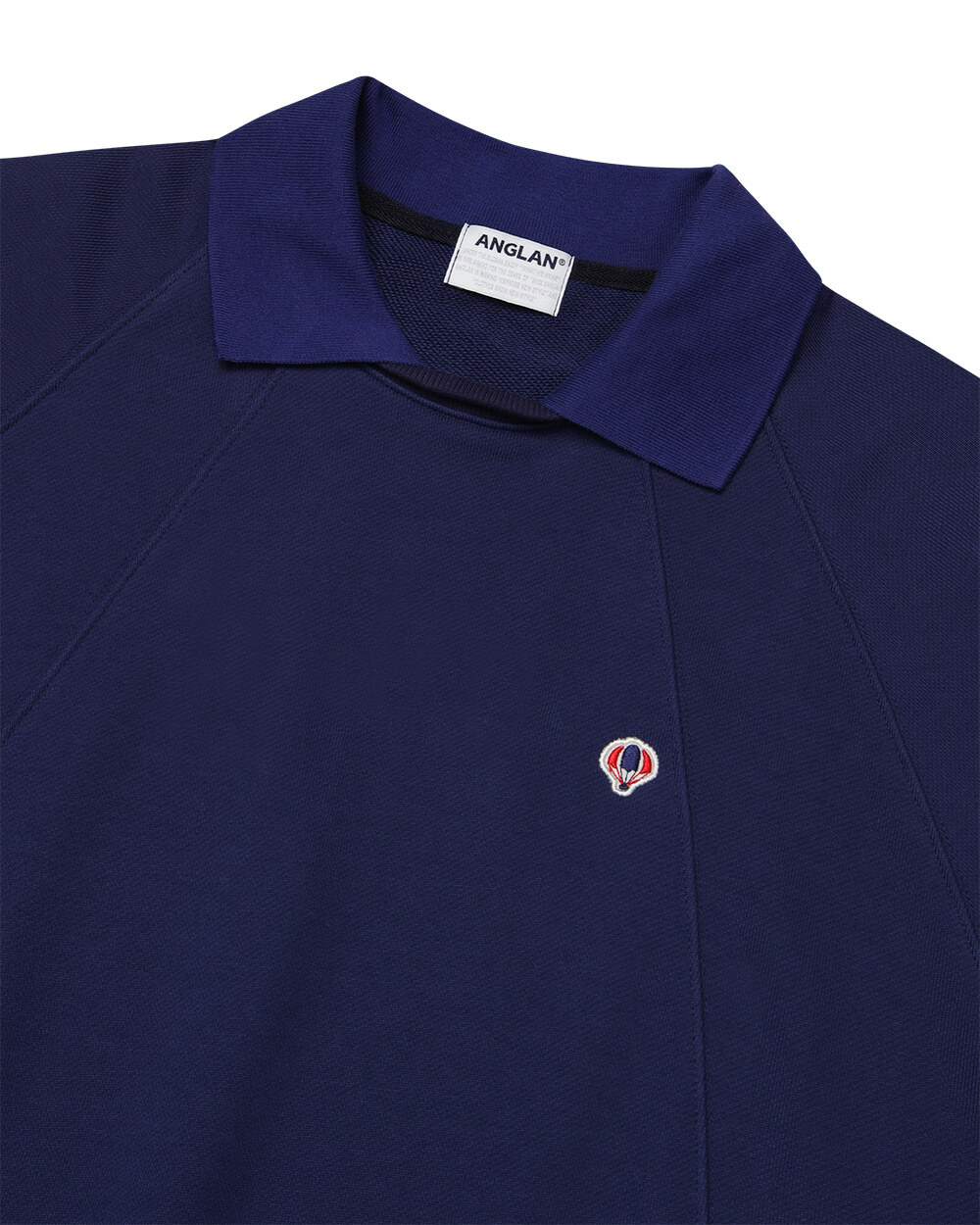 ANGLANWing Collar Incision Sweat Shirt - Purple 翼領切口長袖上