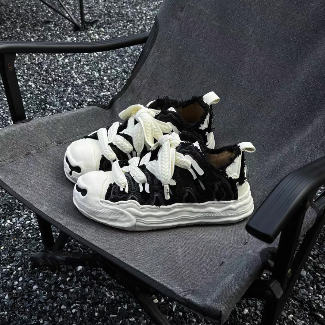 H52 開口笑 奶油蛋糕鞋 溶解鞋 解構 融化 溶解 【溶解黑】