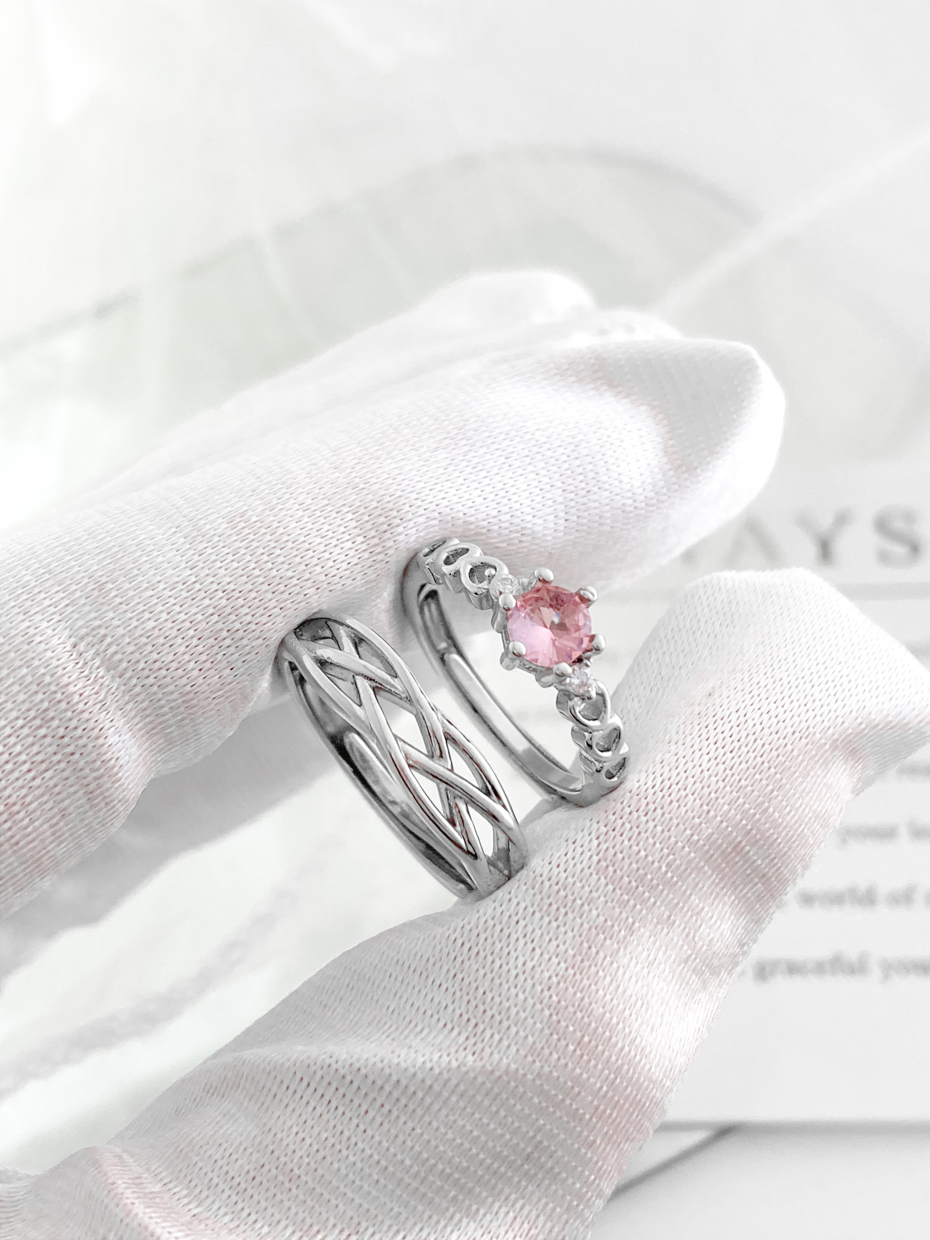 「怦然心動❤️‍🔥」情侶戒指💍 ｜S925純銀或鍍銀｜活口對戒｜免費刻字✒️｜