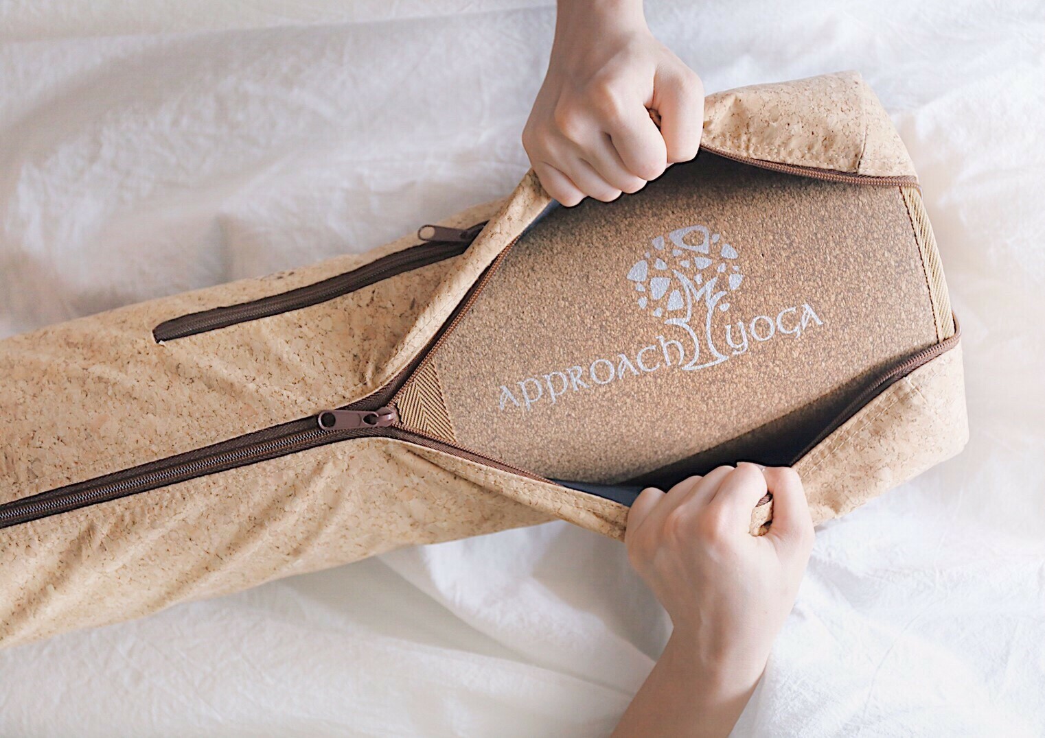 MATA軟木瑜珈墊輕旅行套裝組(含軟木瑜珈背帶)【Approach Yoga】