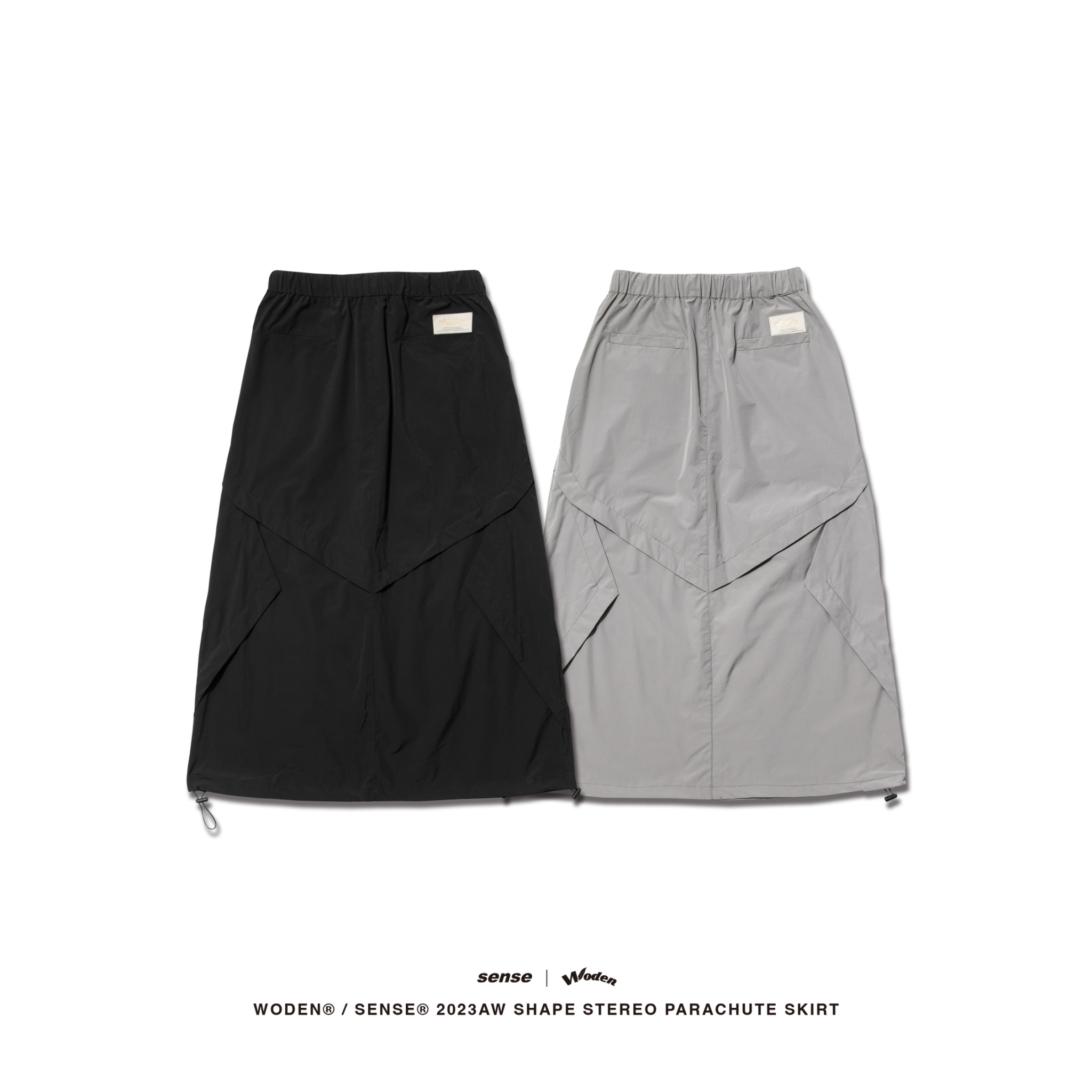 WODEN® / sense® 2023 Autumn & Winter 054 shape stereo parachute skirt