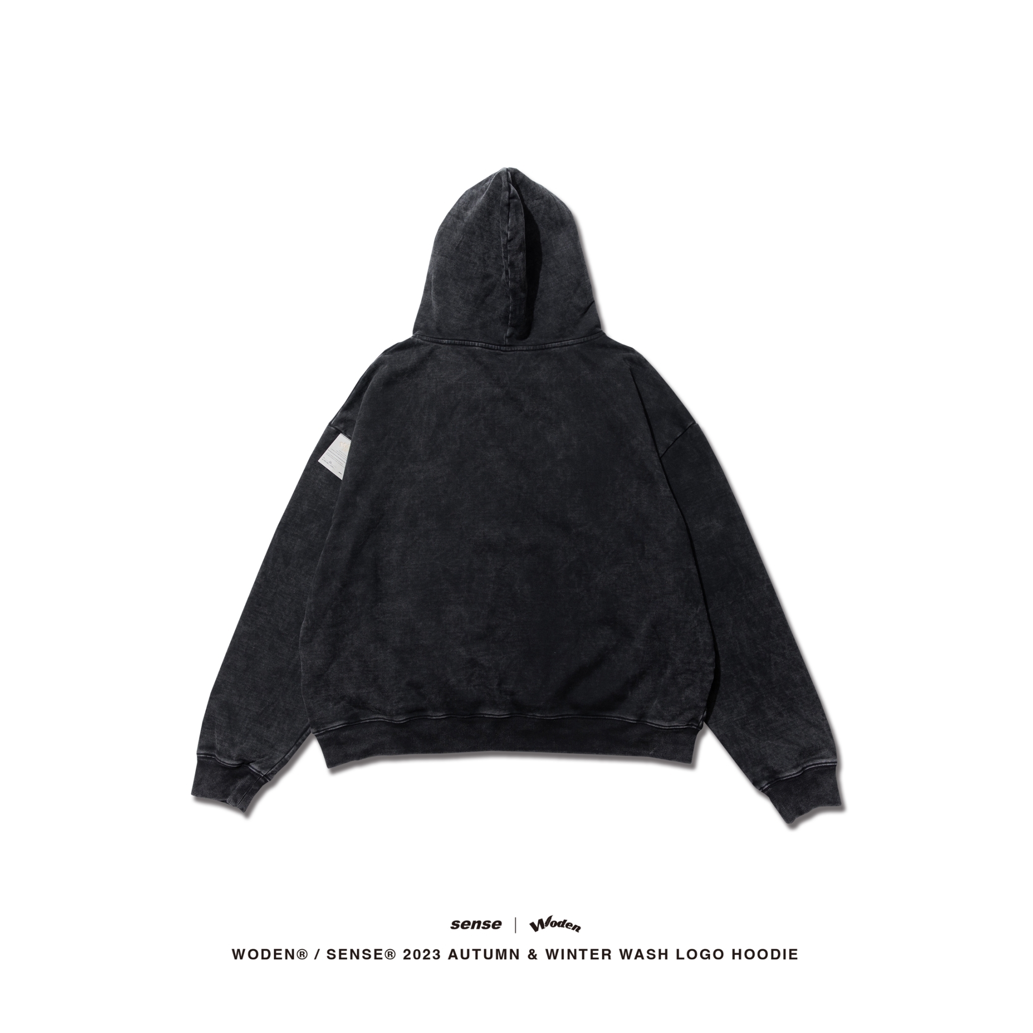 WODEN® / sense® 2023 Autumn & Winter  049 Wash LOGO Hoodie