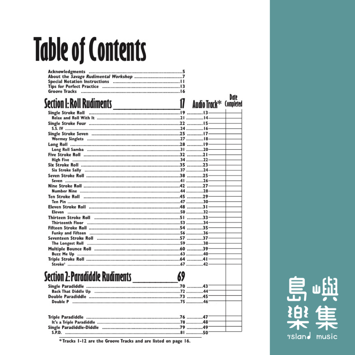 SAVAGE RUDIMENTAL WORKSHOP BK&ACODE