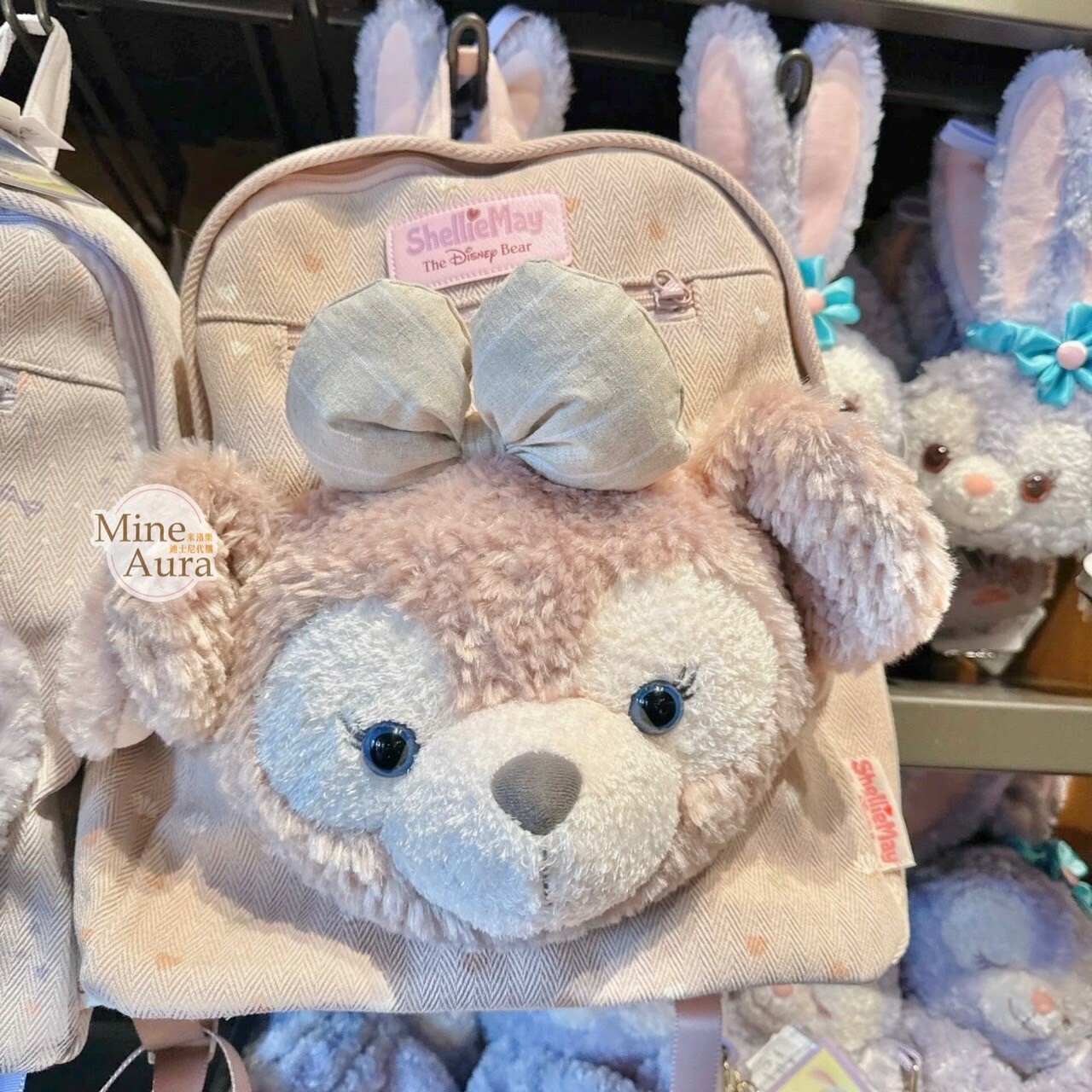 雪莉玫 ShellieMay 絨毛大頭 造型 後背包 -上海迪士尼樂園