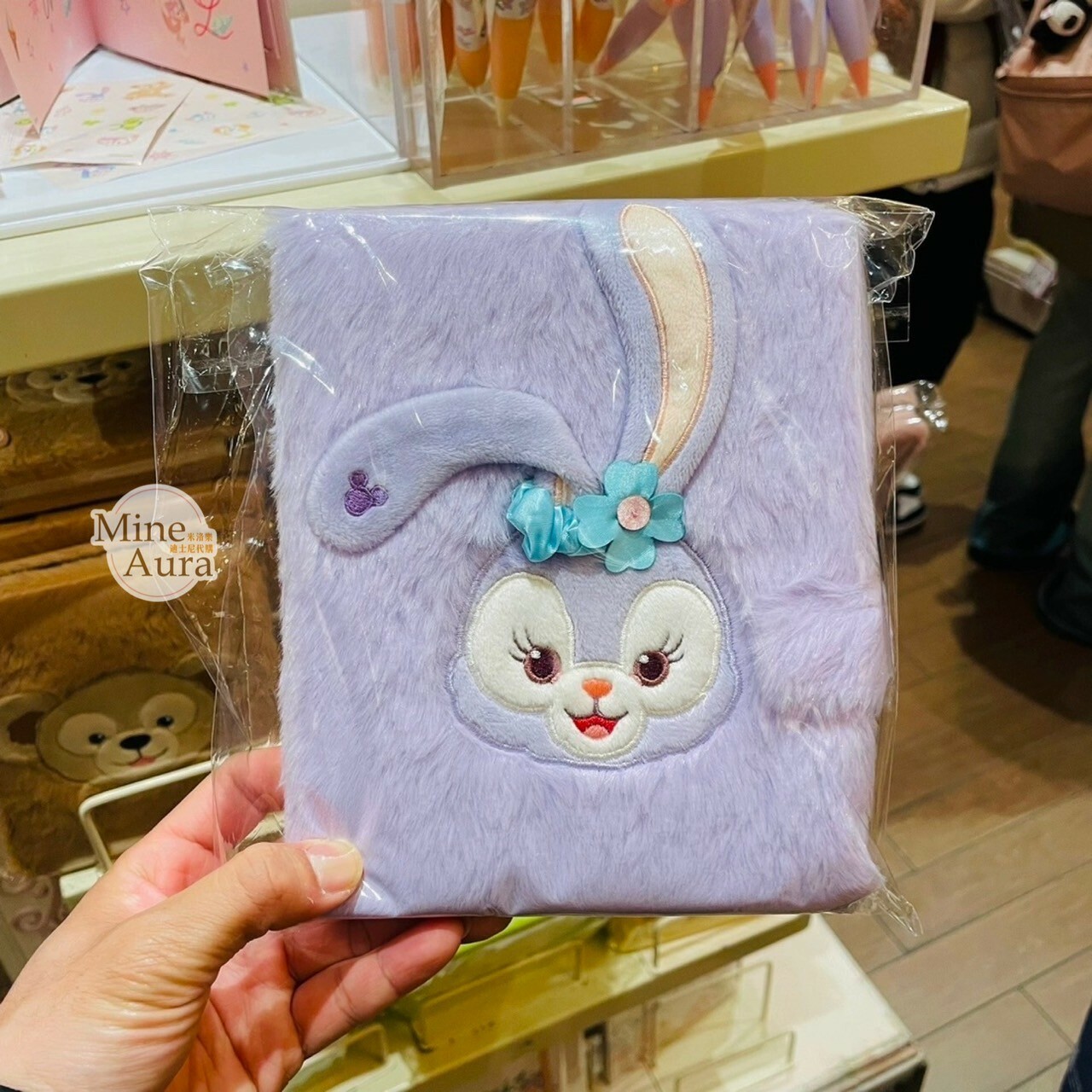 史黛拉露 星黛露 StellaLou 大頭 絨毛 毛毛造型 筆記本 記事本 簽名本 -上海迪士尼樂園