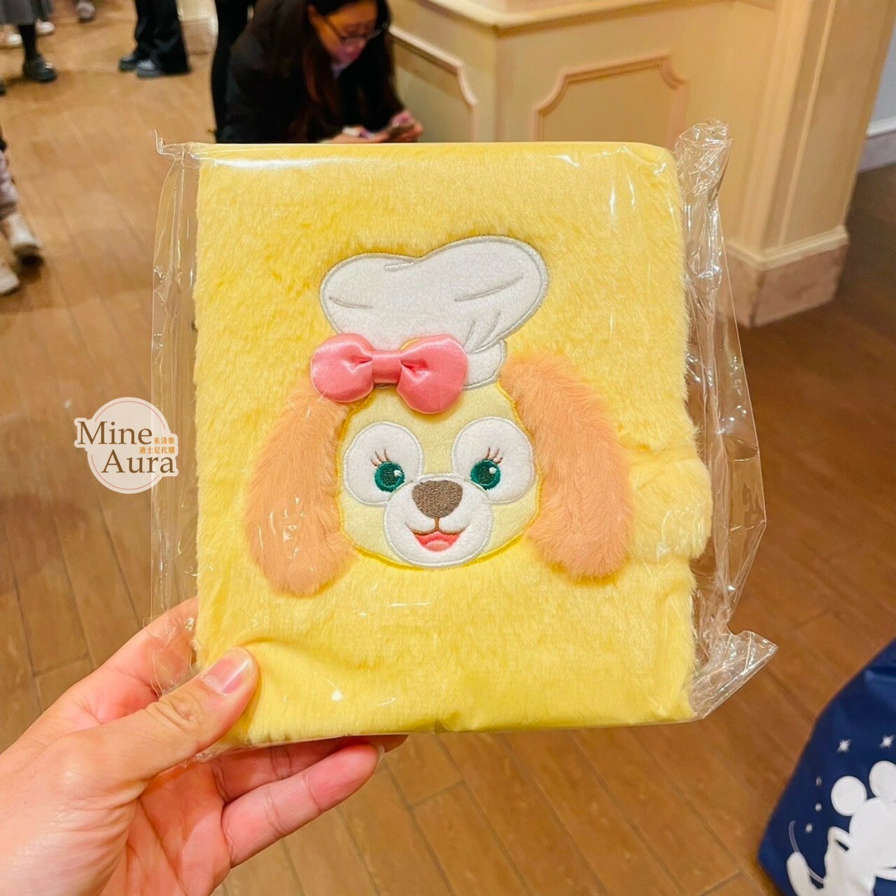 可琦安 餅乾 CookieAnn 大頭 絨毛 毛毛造型 筆記本 記事本 簽名本 -上海迪士尼樂園