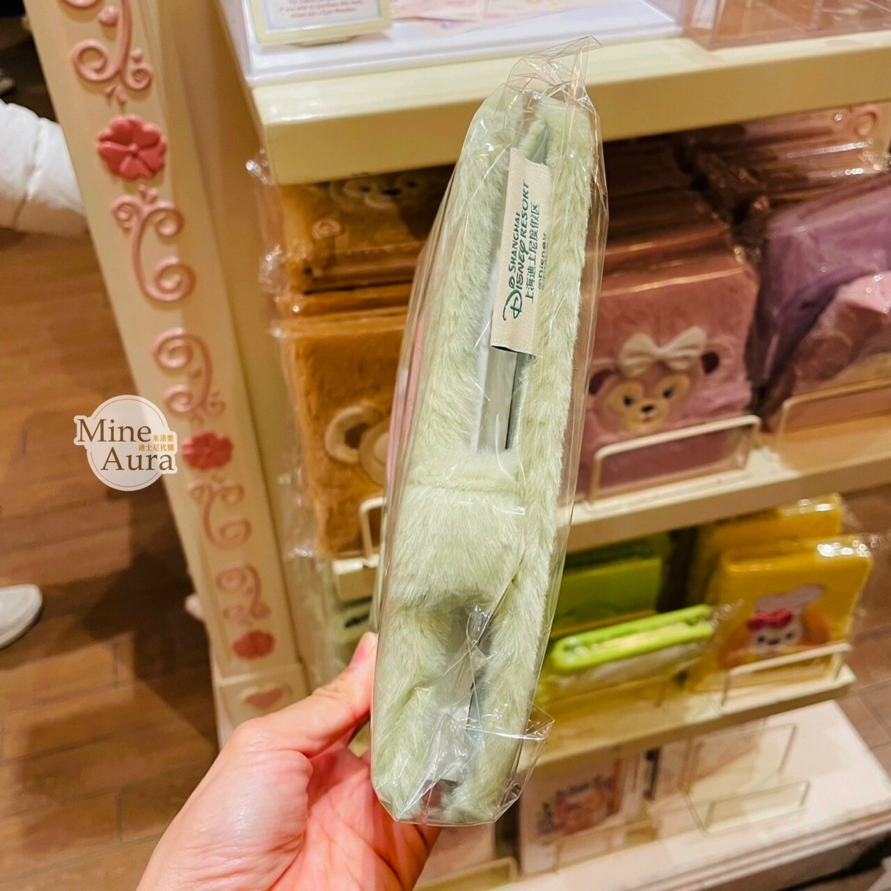 傑拉托尼 畫家貓 Gelatoni 大頭 絨毛 毛毛造型 筆記本 記事本 簽名本 -上海迪士尼樂園