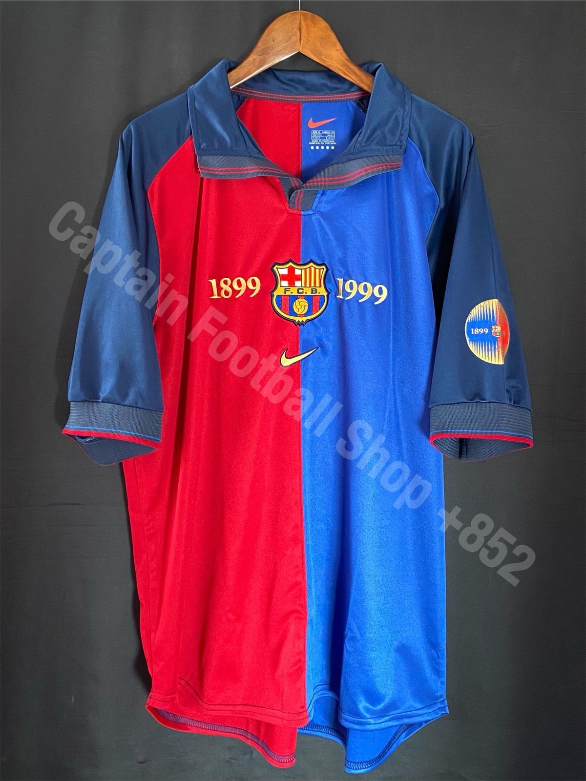 (球員版) 巴塞隆拿 1998-1999 Nike 百周年主場球員版球衣 11 RIVALDO