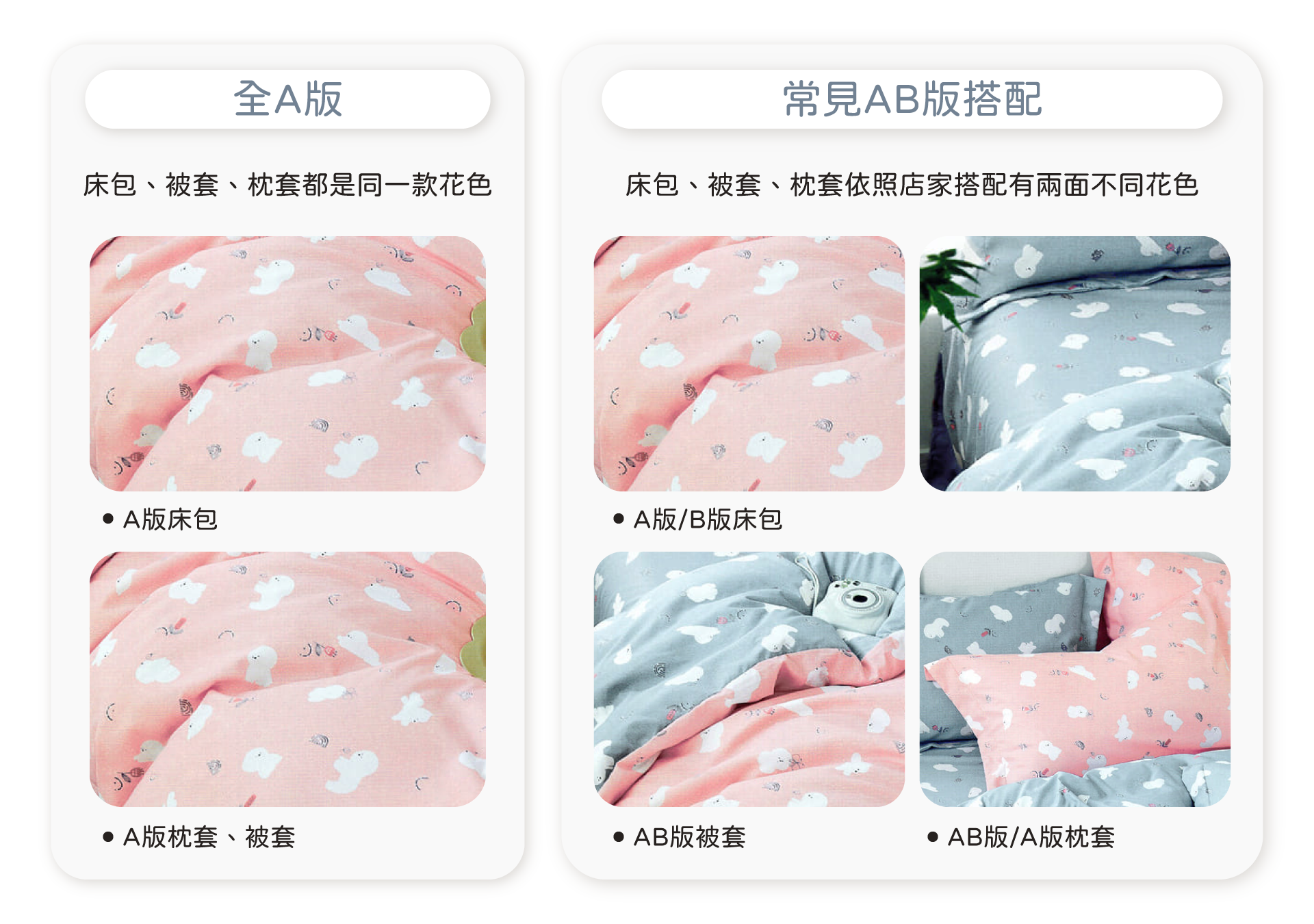 常見AB版組合