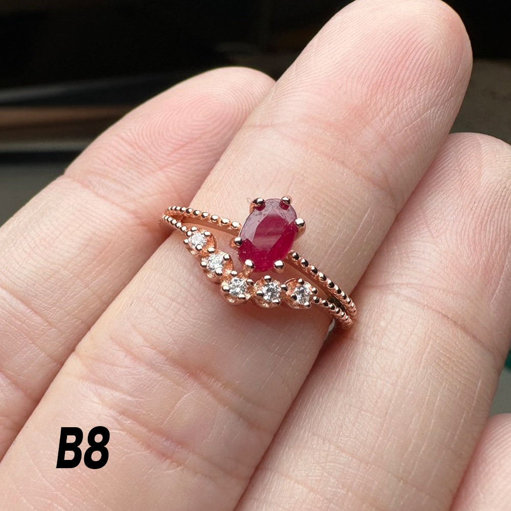 紅寶石戒指-925銀/18k-71210167/43240138