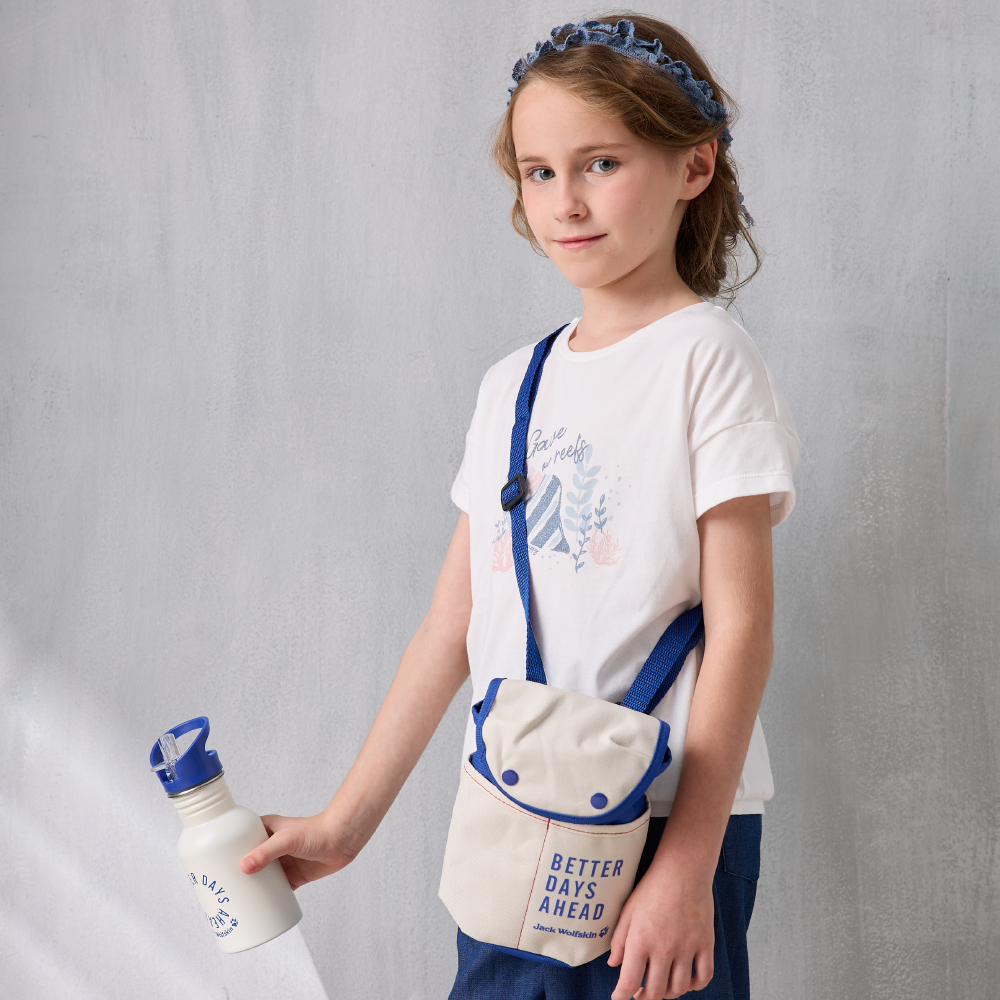 PIPPY優雅海螺印花落肩圓領棉質短袖上衣 米白