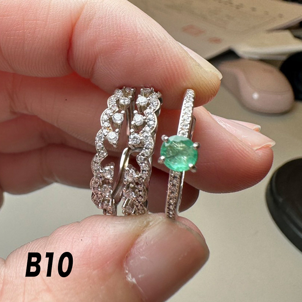 祖母綠戒指-925銀/18k-40376285/35522772