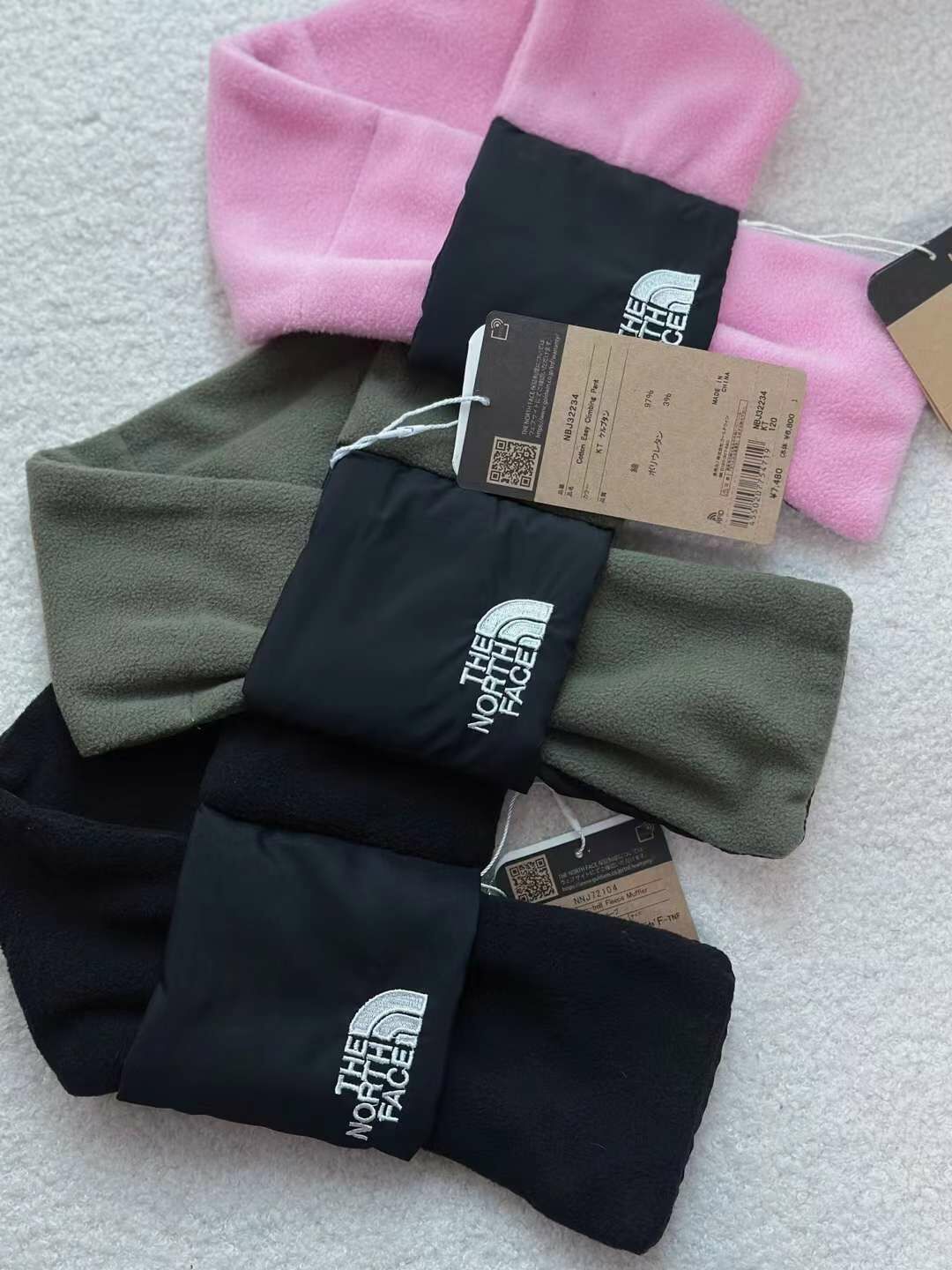 歐美原單 𝐓𝐡𝐞 𝐍𝐨𝐫𝐭𝐡 𝐅𝐚𝐜𝐞 搖粒絨親子圍巾