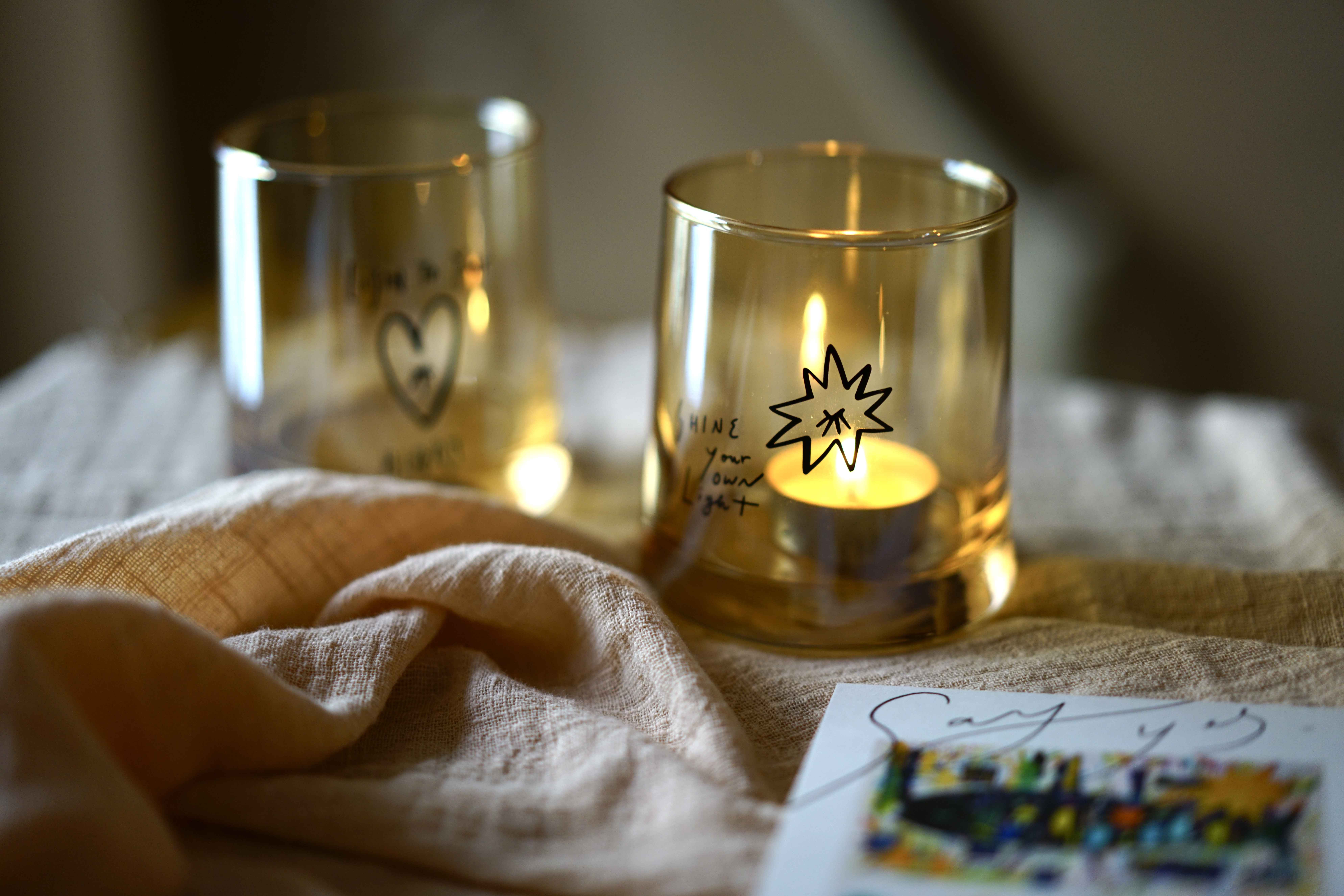 復古大口玻璃對杯