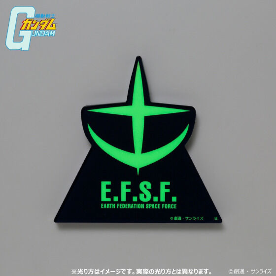 215871 Pbandai 預訂2024/10月 機動戦士ガンダム 光るアクリルスタンド 地球連邦軍