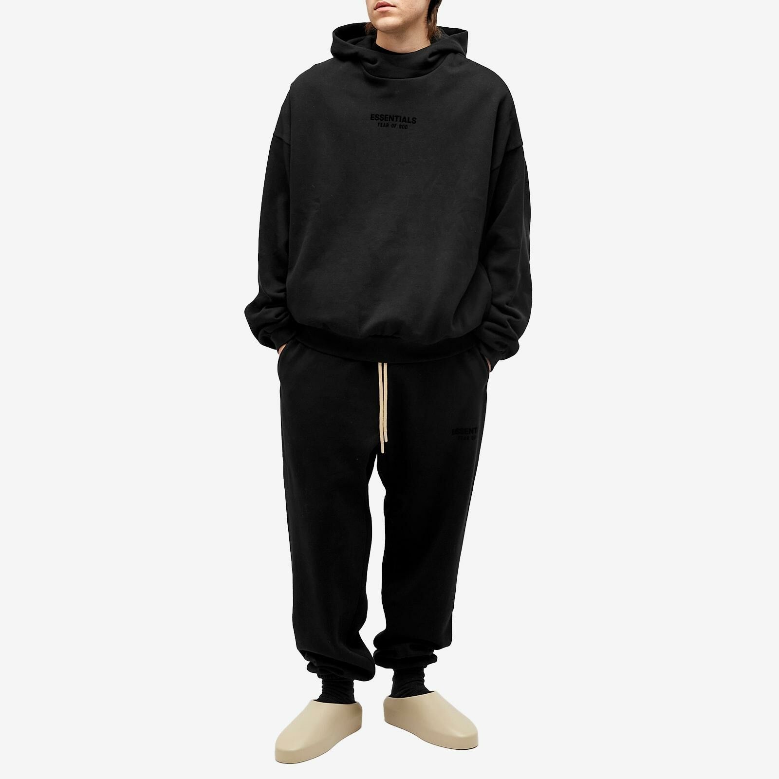 FEAR OF GOD ESSENTIALS HOODIE FW23 JET BLACK