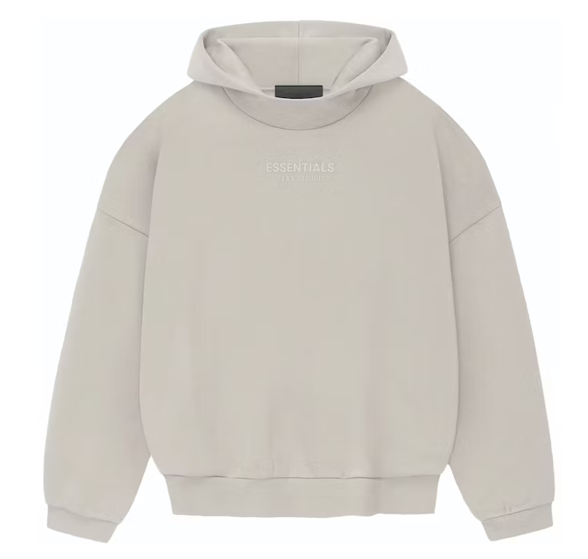 FEAR OF GOD ESSENTIALS HOODIE FW23 SILVER CLOUD