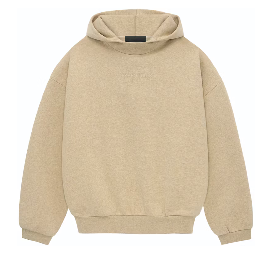 FEAR OF GOD ESSENTIALS HOODIE FW23 GOLD HEATHER