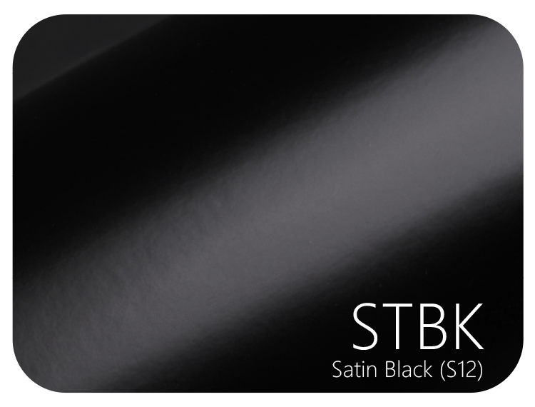 LIFE+GUARD STBK (S12)  Satin Black  vinyl skin sample for 3C protective wraps