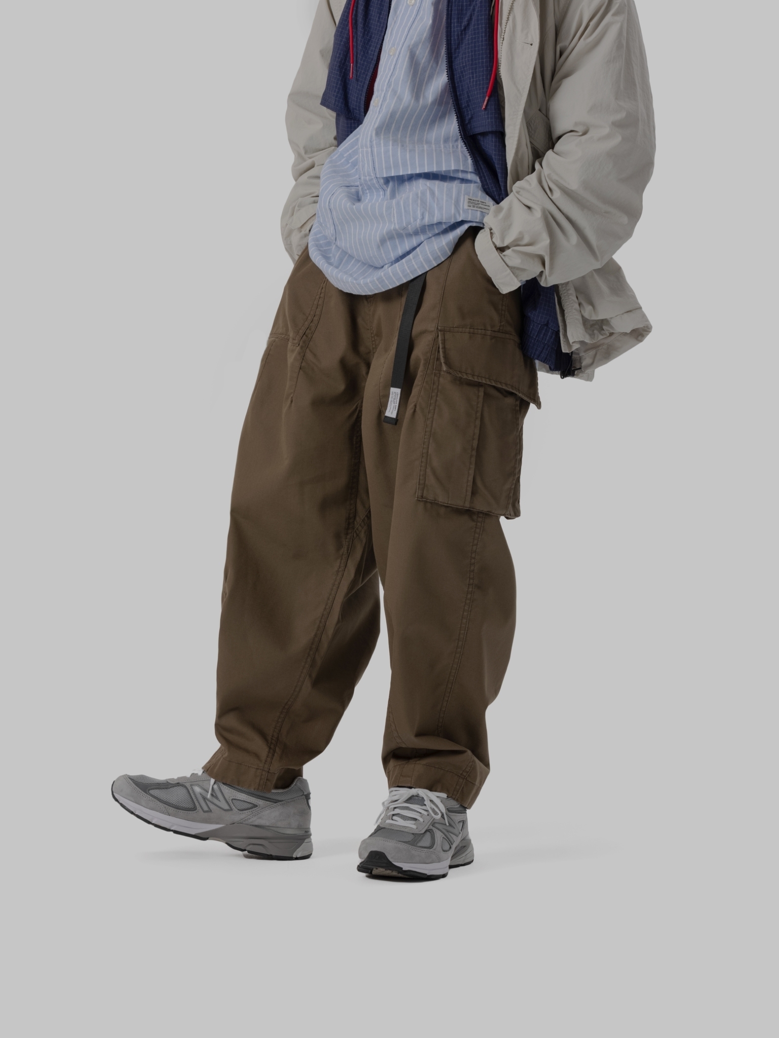 FILTER017® Pocket Wide Tapered Pants 不對稱拼接錐型抗撕裂軍褲