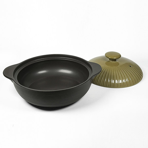 【萬古燒】橄欖綠 9號IH土鍋