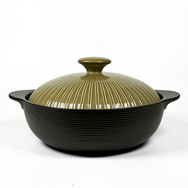 【萬古燒】橄欖綠 9號IH土鍋