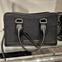 [S] MARC JACOBS H723L01RE22 LEATHER SMALL SATCHEL,BLACK, 196611019316 (SMJ203)