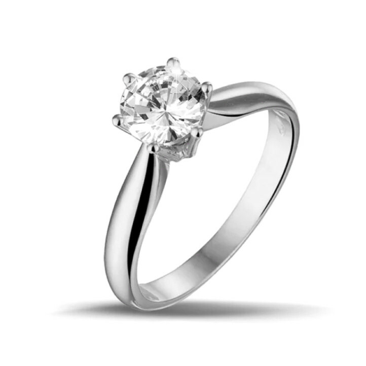 1.00 carat solitaire diamond ring