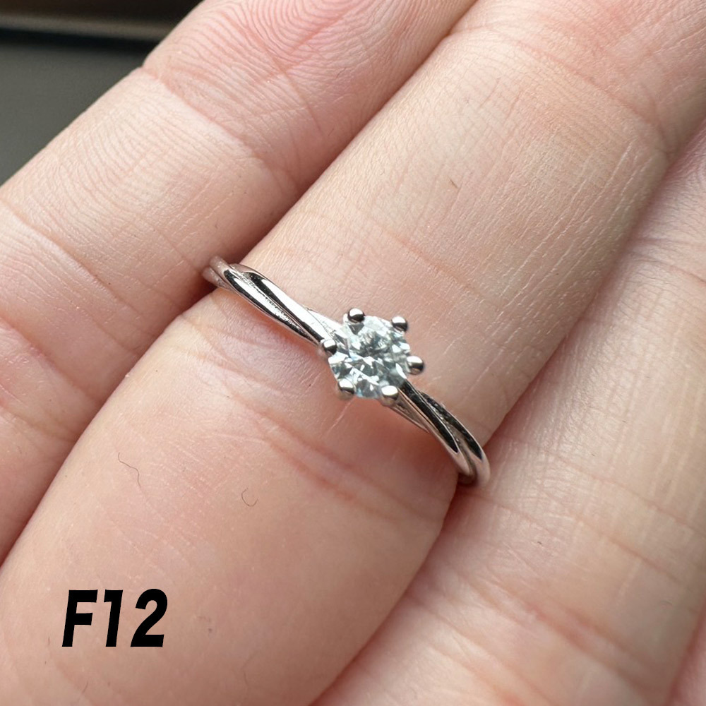 莫桑戒-925銀/18k