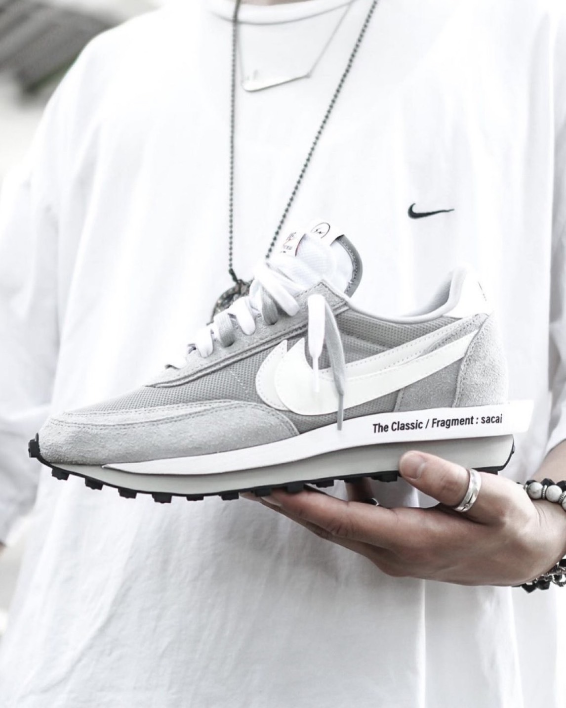 KTQ STORE ‧  Sacai X Fragment Design X Nike 三方聯名白灰 DH2684-001