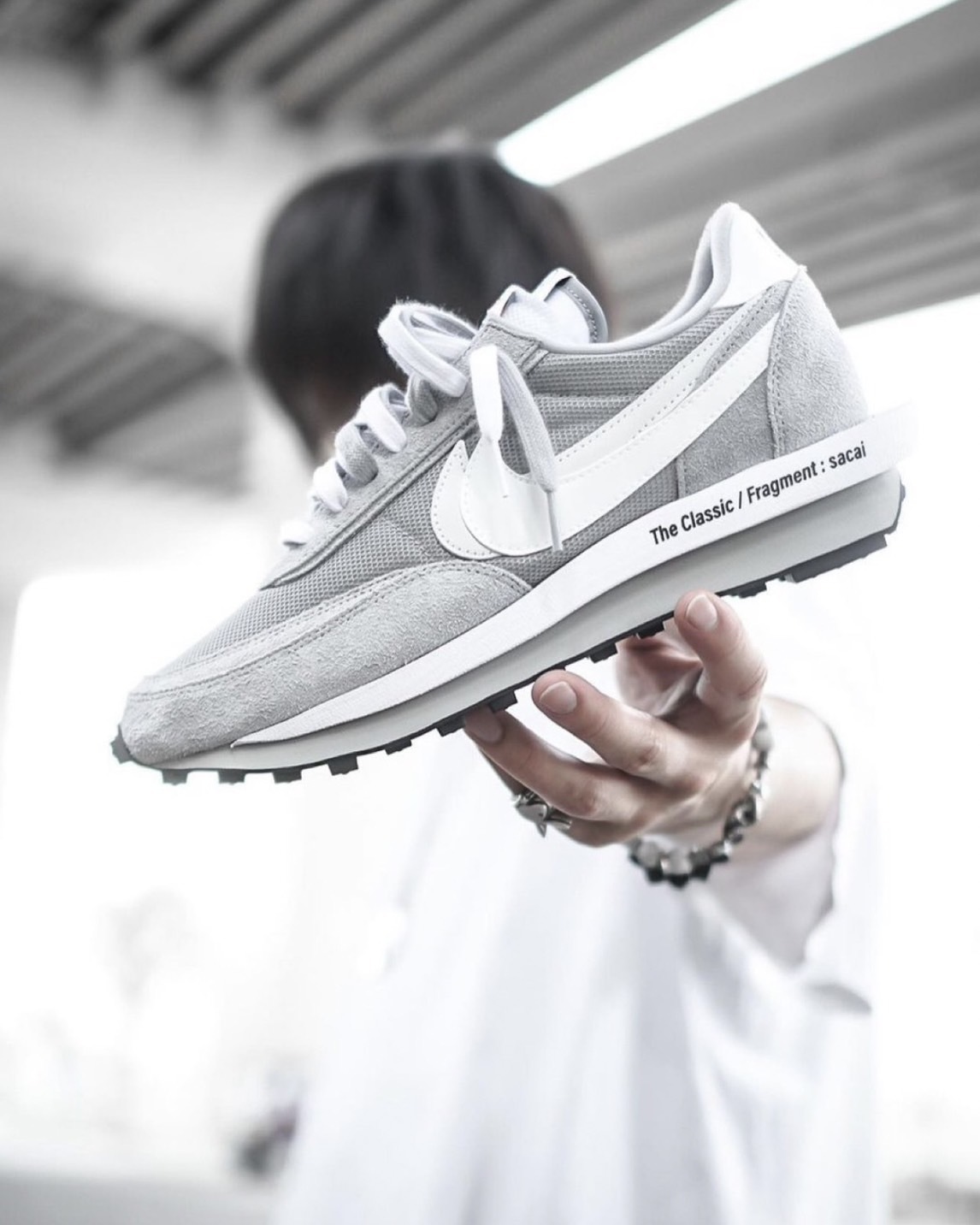 KTQ STORE ‧  Sacai X Fragment Design X Nike 三方聯名白灰 DH2684-001